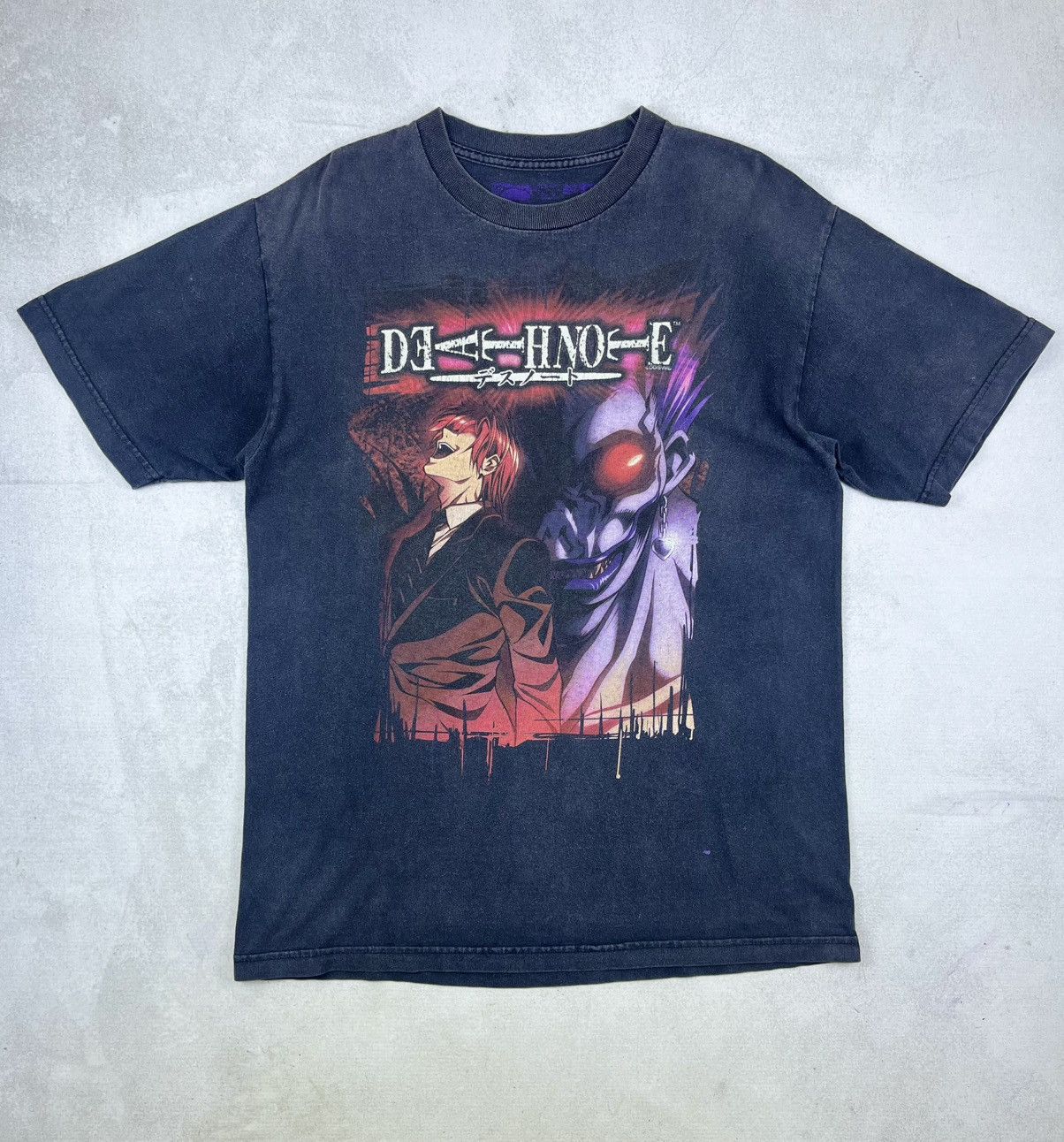 Anime Vintage Death Note Tee (Light Yagami & Ryuk) RARE! Size US M / EU 48-50 / 2 - 1 Thumbnail