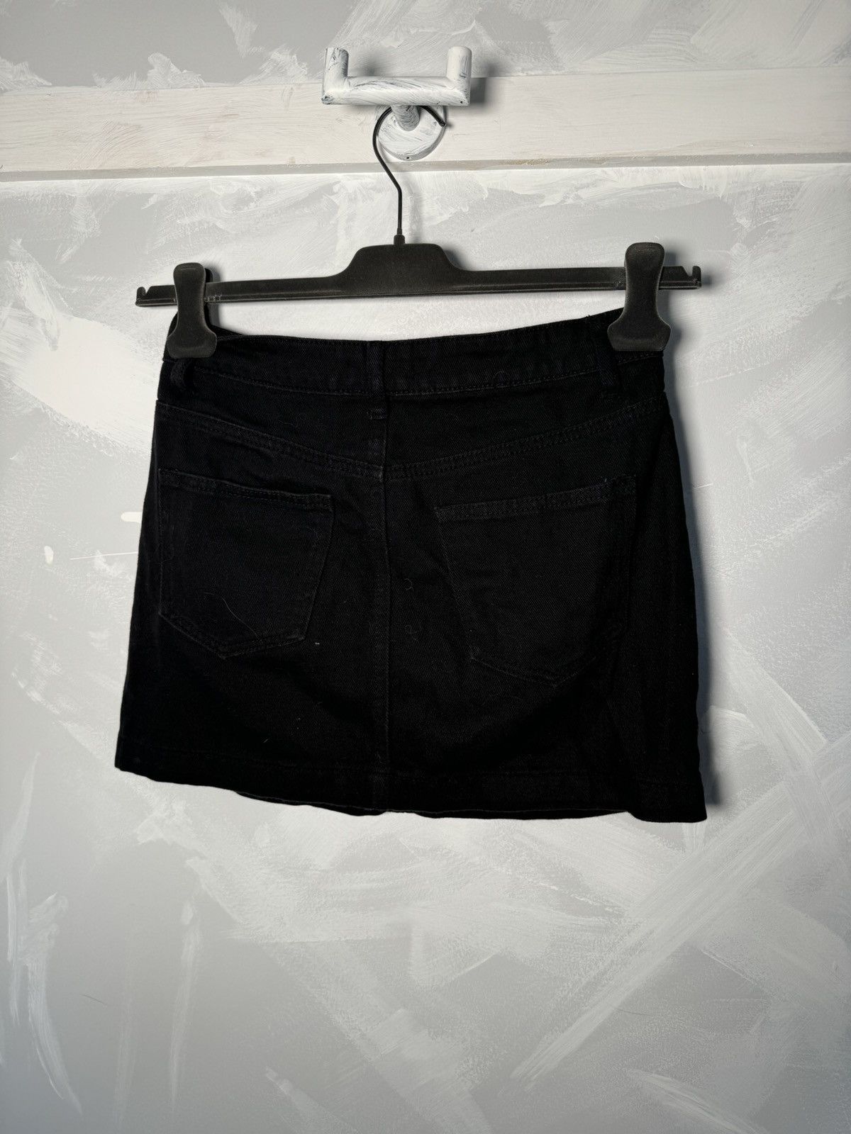 Forever 21 Forever 21 Black Mini Jean Skirt Small Size 26" / US 2 / IT 38 - 4 Thumbnail