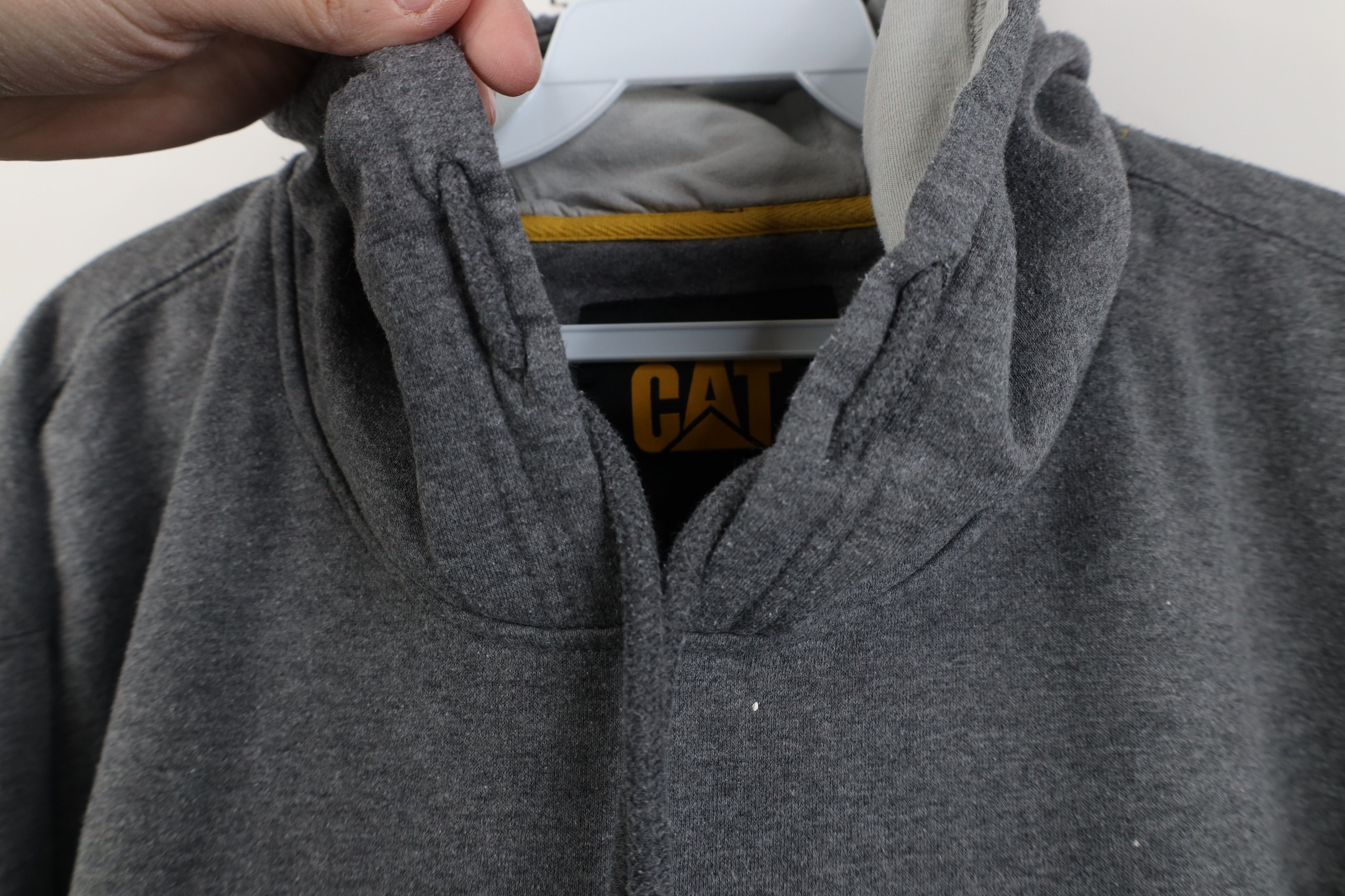 Caterpillar Vintage Y2K Cat Caterpillar Spell Out Big Logo Heavy Hoodie Size US XXL / EU 58 / 5 - 5 Thumbnail