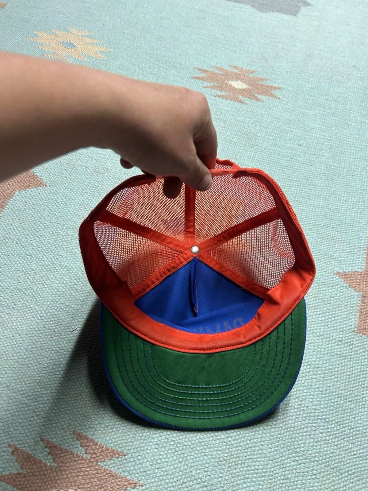 Vintage Vtg trucker hat Damifino funny humor 2 tone damn if I know Size ONE SIZE - 5 Thumbnail