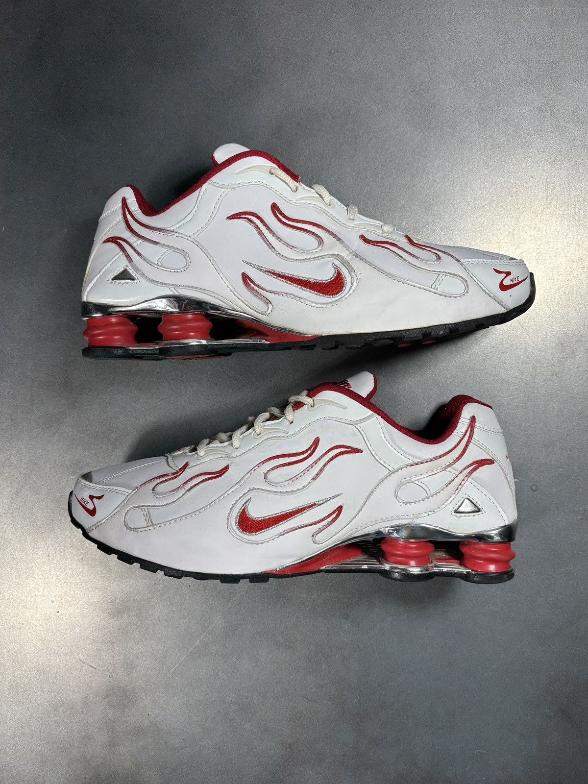 Vintage "Custom" Nike Shox Flames Sneakers "Hand Painted" 1 of Some Size US 11 / EU 44 - 2 Thumbnail