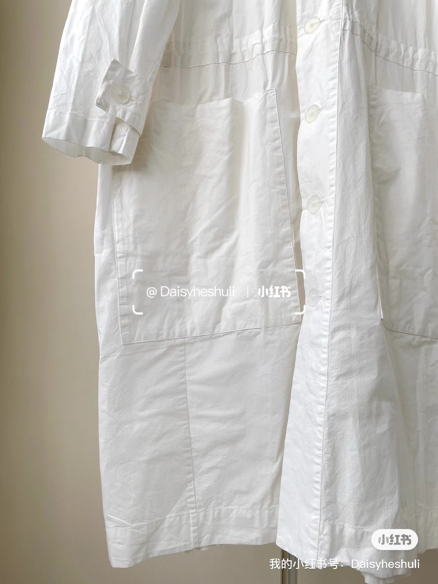 Toogood Toogood White Paper-textured Hooded Trench Coat Dress Ｑ24 Size US XS / EU 42 / 0 - 4 Thumbnail