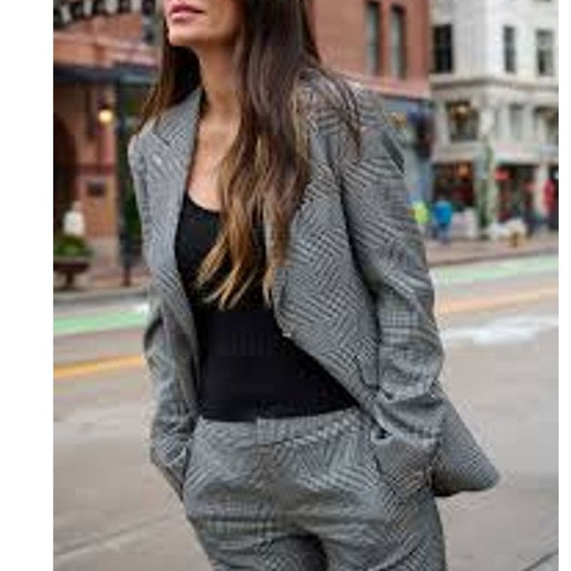 Lauren Ralph Lauren × Vintage Lauren Ralph Lauren Glen Plaid Blazer Jacket 10 Wool blend Size L / US 10 / IT 46 - 14 Thumbnail