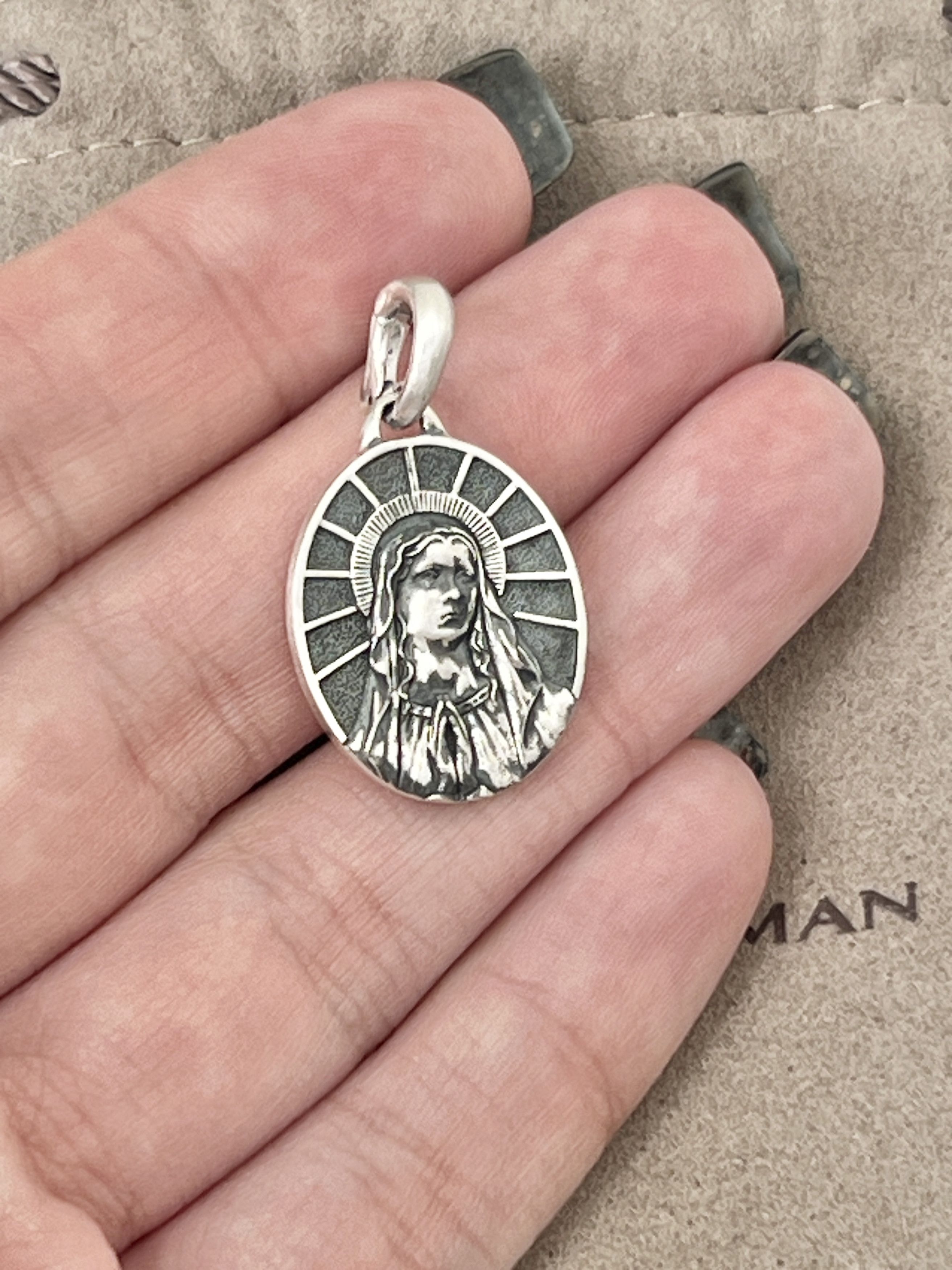 David Yurman david yurman sterling silver Saint Mary pendant amulet Size ONE SIZE - 1 Thumbnail