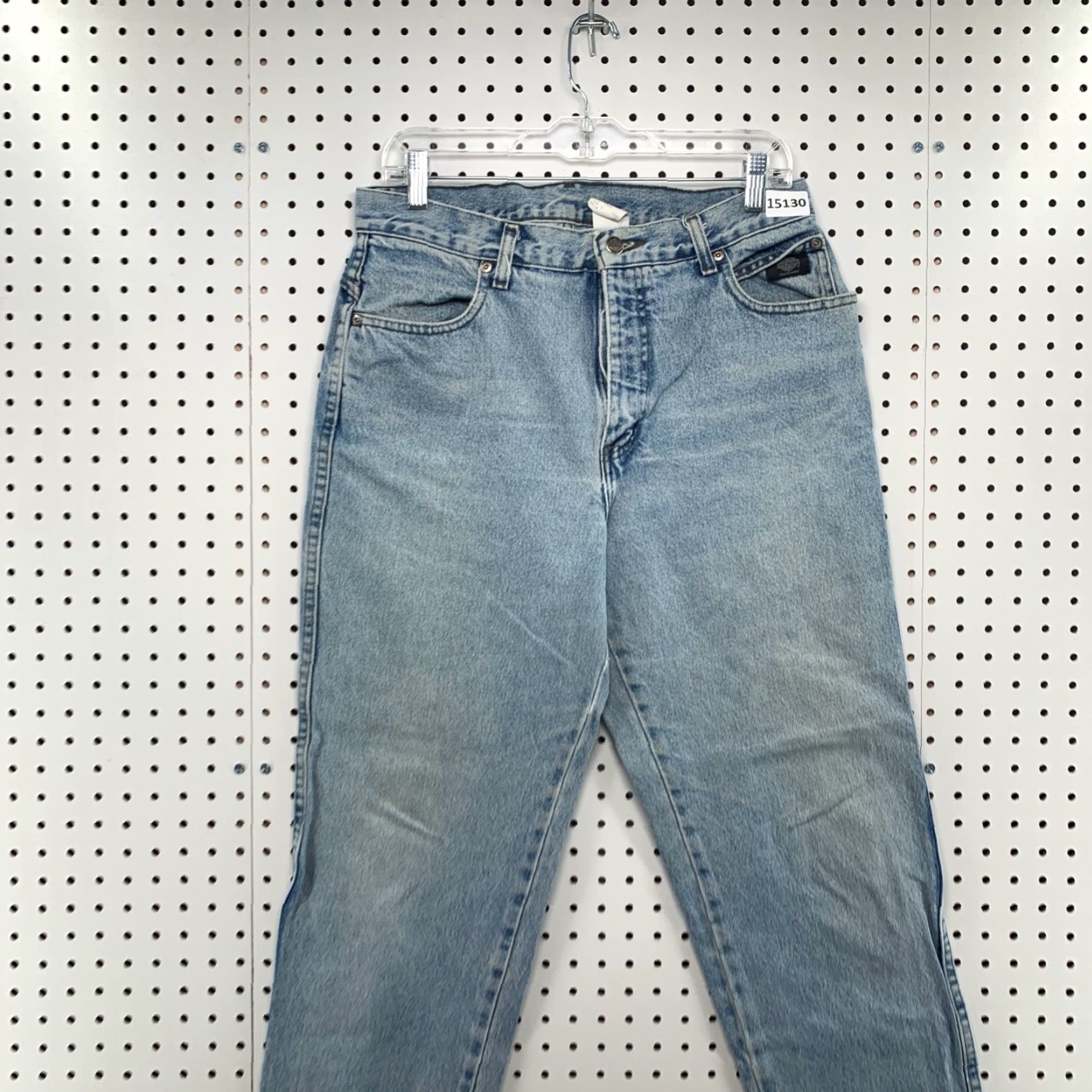 Harley Davidson VINTAGE Harley-Davidson Jeans Womens 12 R Zipper Fly Light Wash Denim 32 X 29 Blue Hip Classic Size 34" / US 12 / IT 48 - 2 Thumbnail