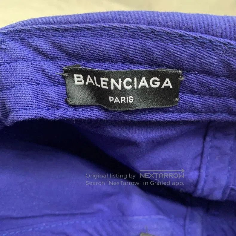 Balenciaga Balenciaga Blue Coke Wave Baseball Cap. Size ONE SIZE - 4 Thumbnail