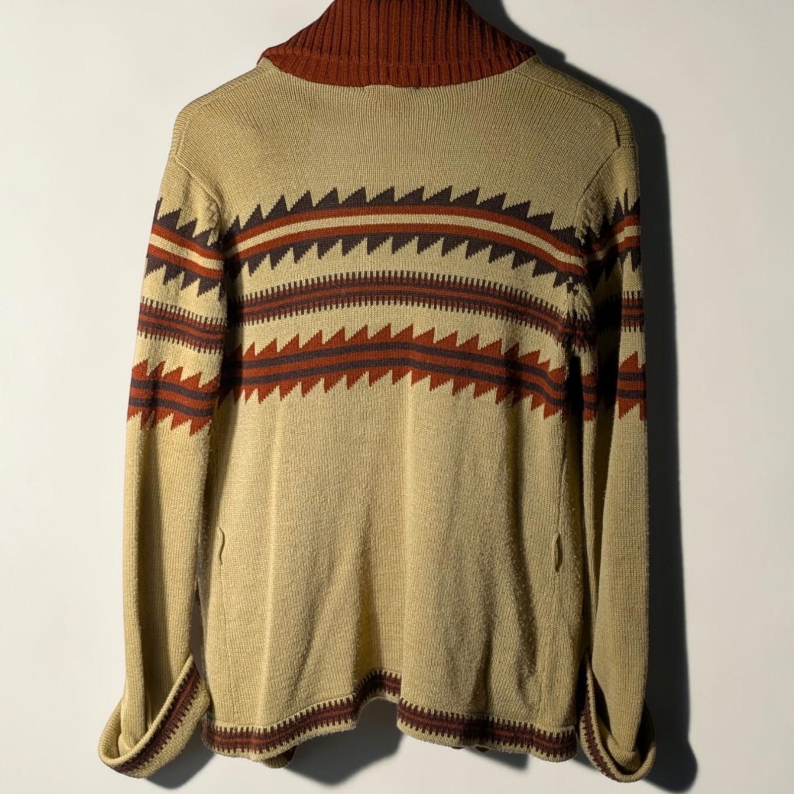 Eaton Eaton's L Vintage Shawl Collar Cardigan Southwestern Pattern Size L / US 10 / IT 46 - 5 Thumbnail