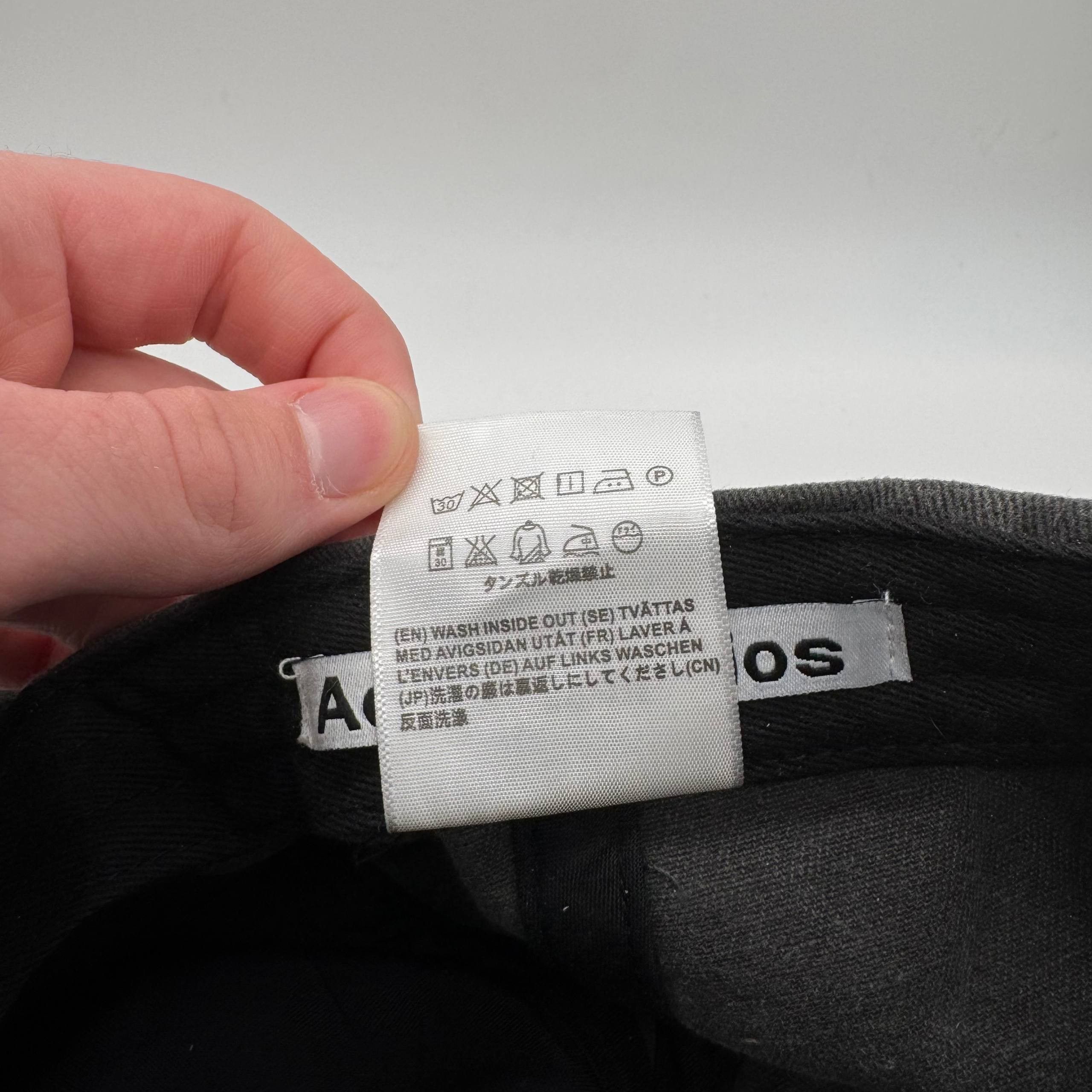 Acne Studios Acne Studios Big Logo Archive SK8 Cap Hat Gray Washed Color Size ONE SIZE - 10 Thumbnail