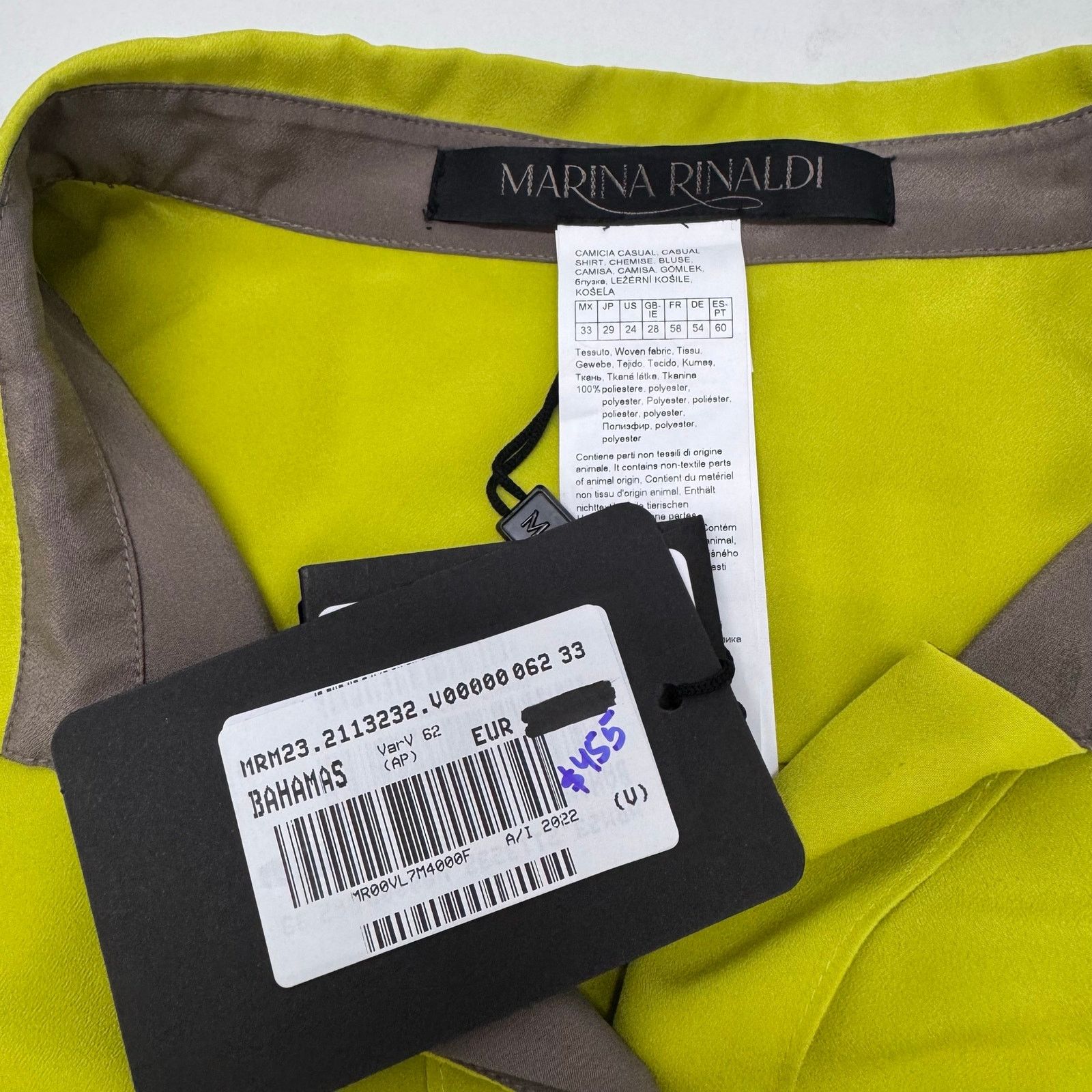 Marina Rinaldi Marina Rinaldi Bahamas Button Up Shirt Yellow US 24 Travel Size 4XL / US 24-26 - 8 Thumbnail