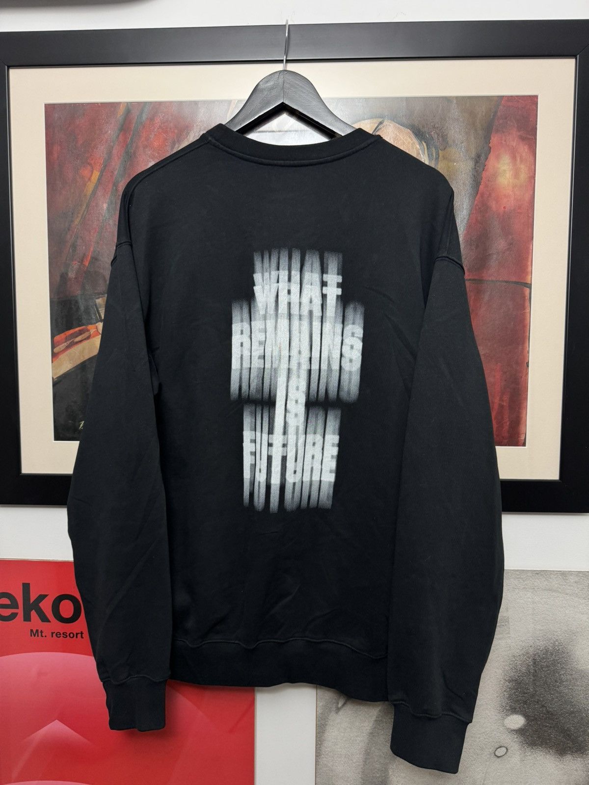 Ann Demeulemeester Ann Demeulemeester "What Remains is Future" Crewneck Rare Size US M / EU 48-50 / 2 - 1 Thumbnail