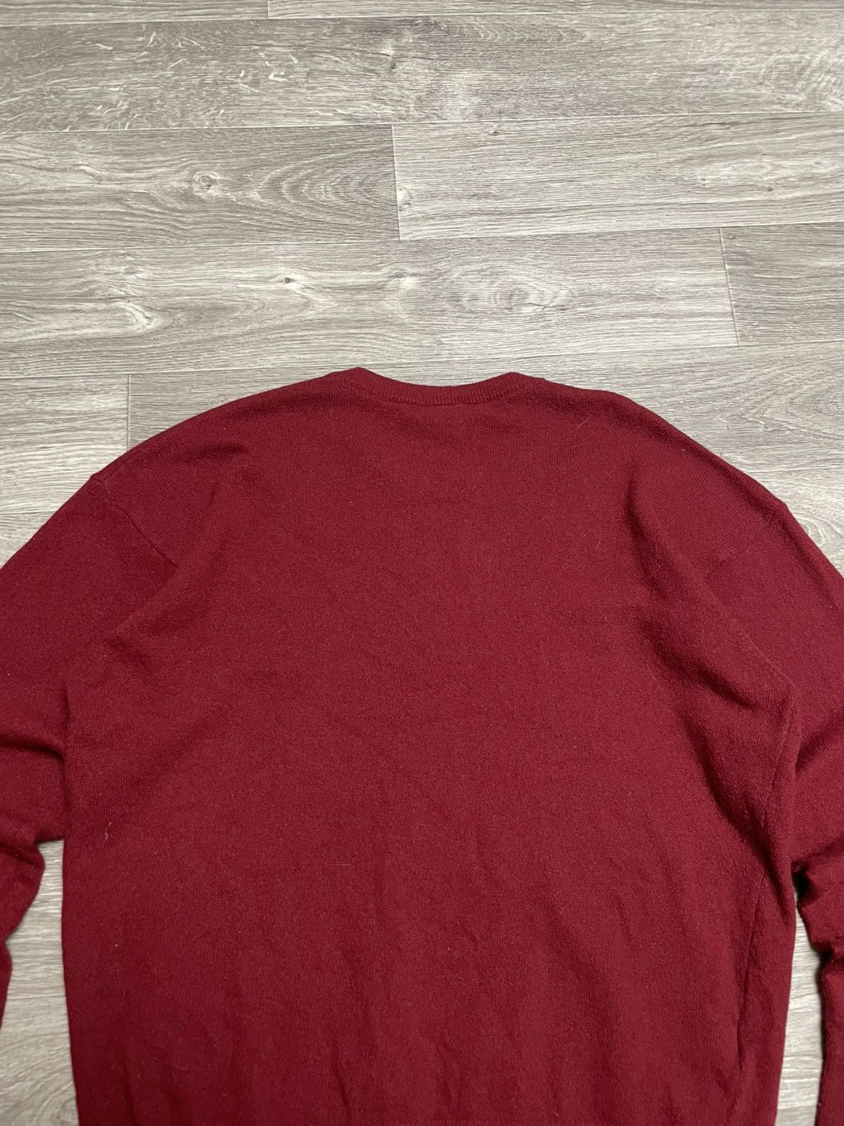 Lacoste Vintage Lacoste Burgundy Lambswool Sweater Size US XL / EU 56 / 4 - 15 Thumbnail