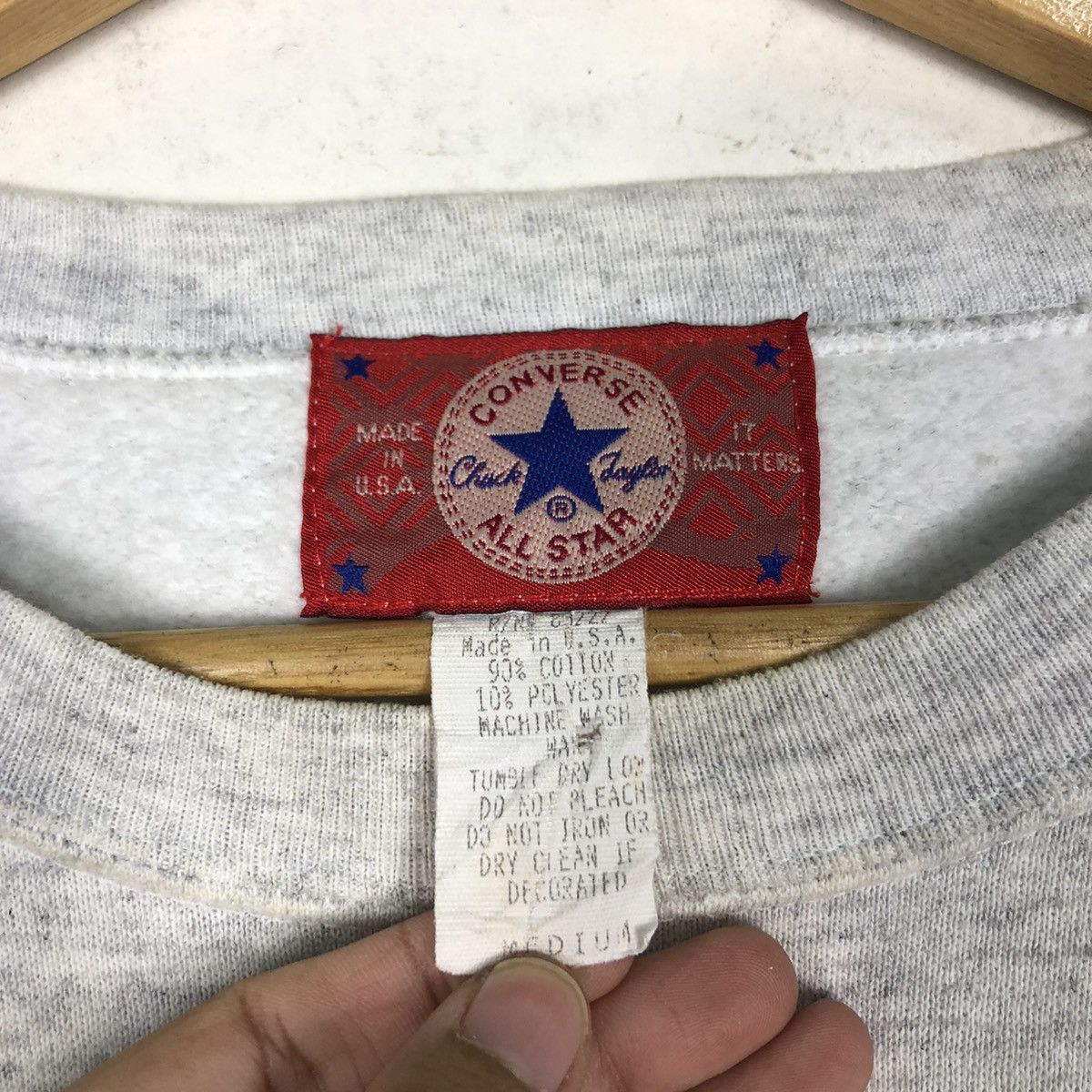 Converse × Japanese Brand Vintage Converse Sweatshirt Rare Design 90s Size US M / EU 48-50 / 2 - 12 Thumbnail