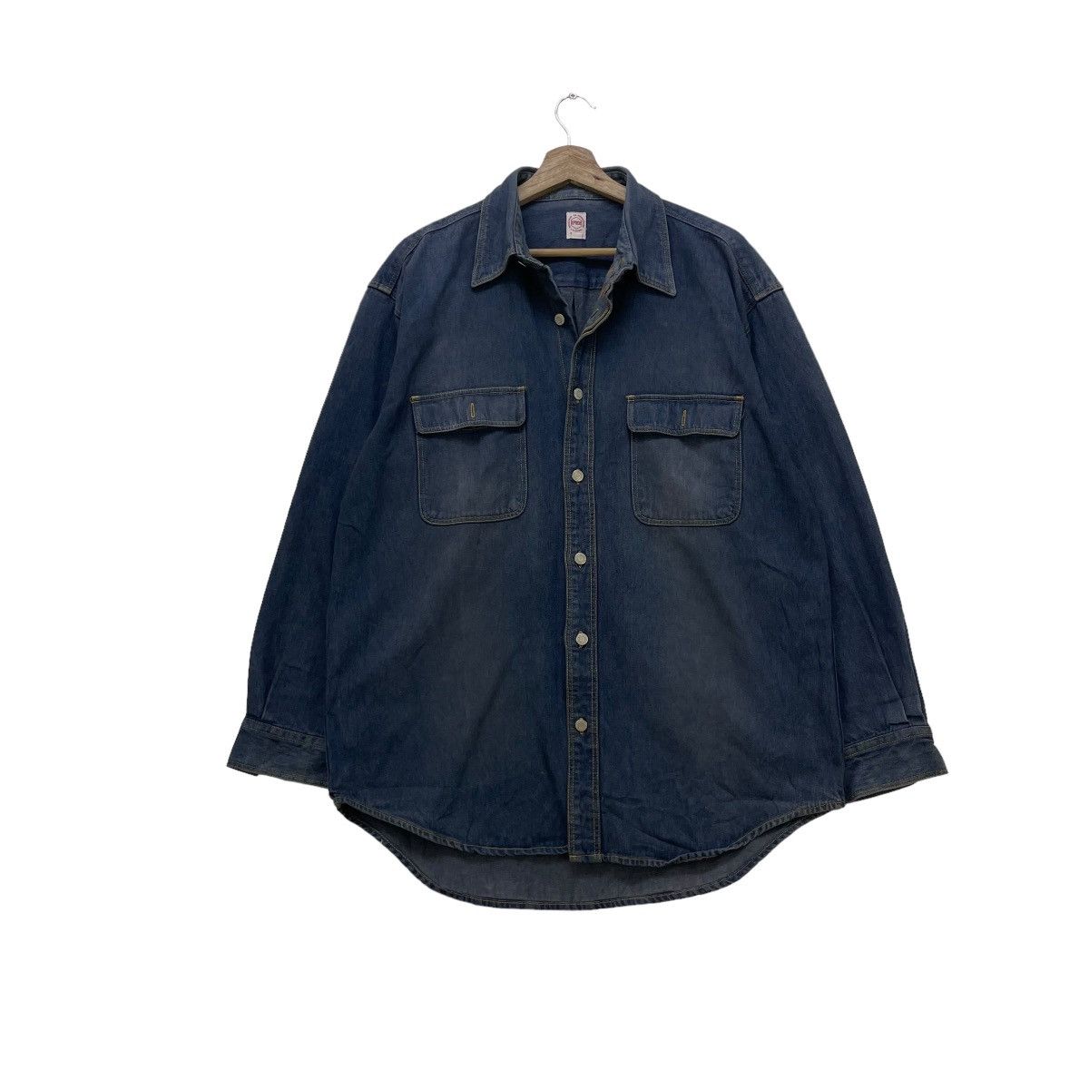 Vintage Japanese Brand Epoch Denim Jacket Worker Style Size US M / EU 48-50 / 2 - 1 Thumbnail
