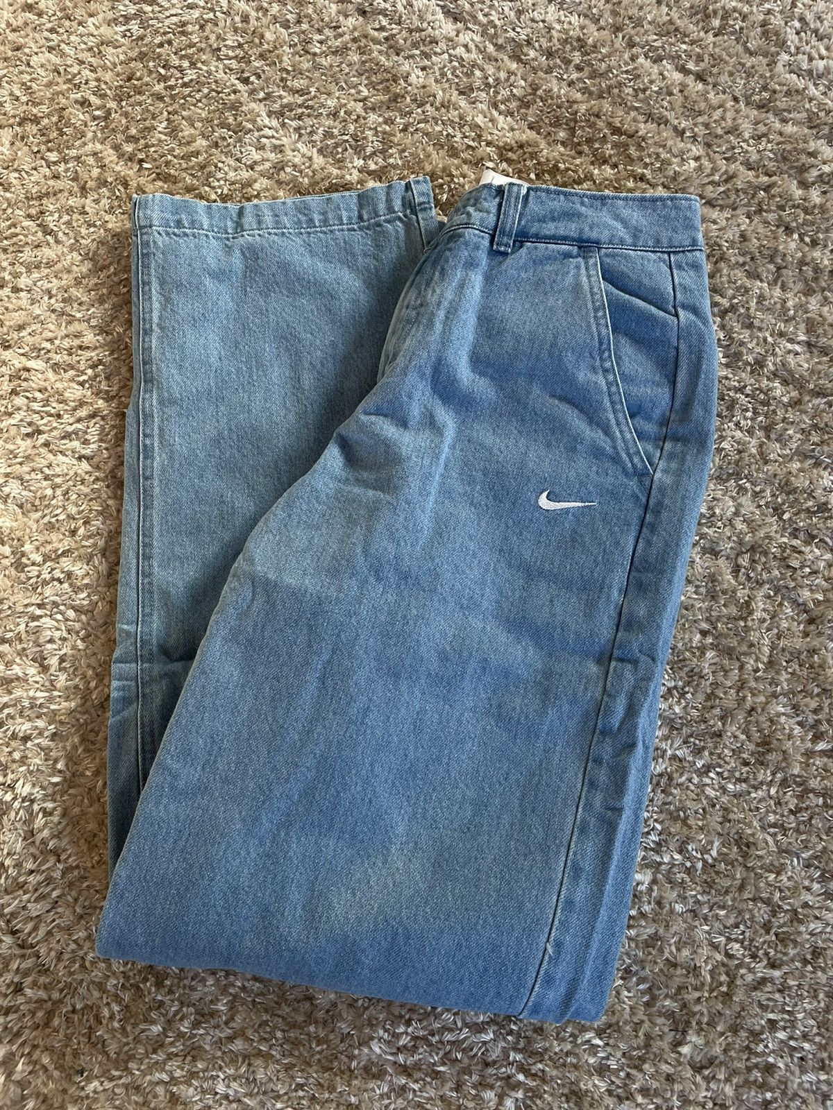 Nike × Vintage Vintage Nike SB Denim Jogger Pants Size US 30 / EU 46 - 3 Thumbnail