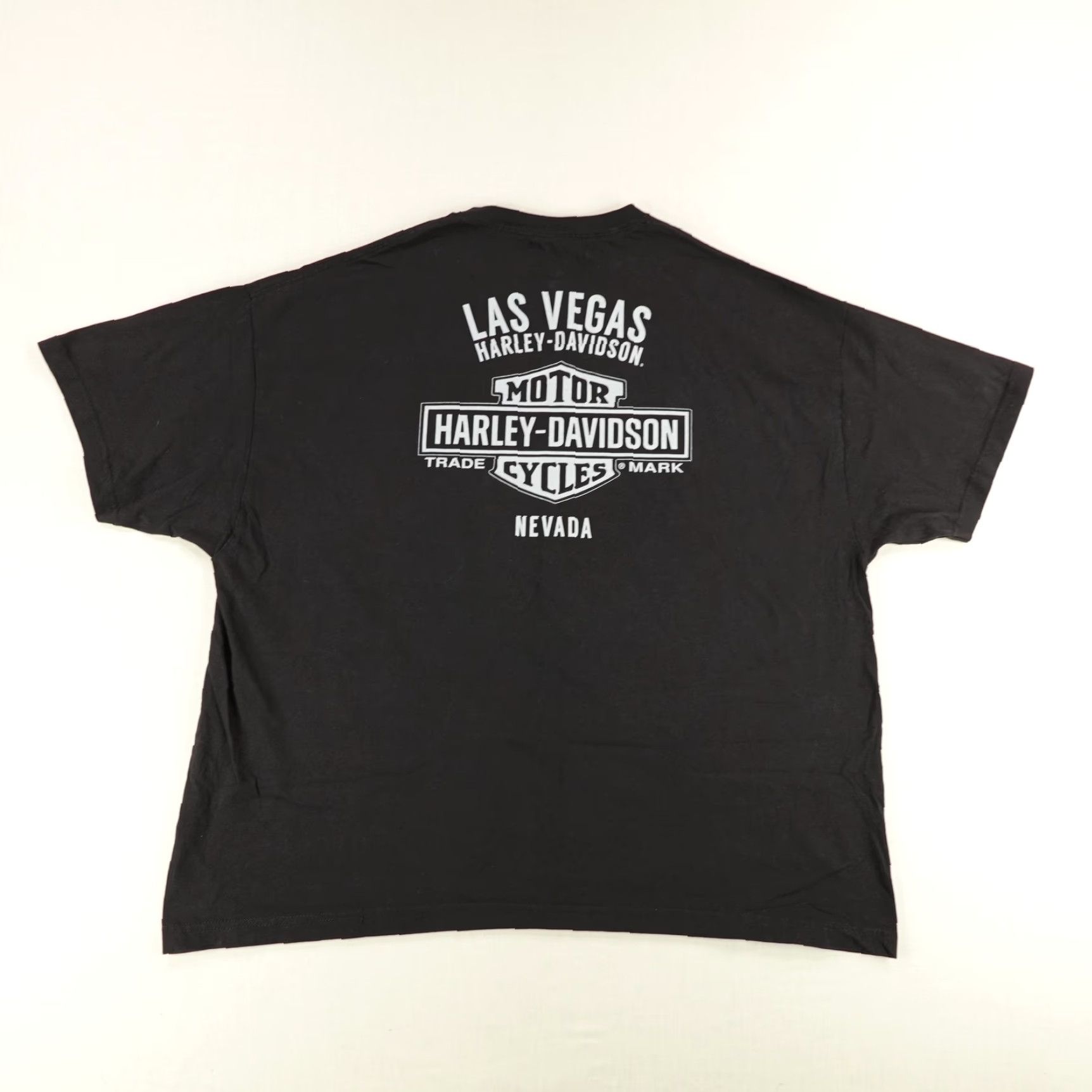 Harley Davidson Harley-Davidson Shirt Mens 2XL Black Biker Skull Tee - Graphic Print Crew Neck Short Sleeve, Classic Fit, Double-Sided, Cotton, Mexico - Adult Mens Size US XXL / EU 58 / 5 - 4 Thumbnail