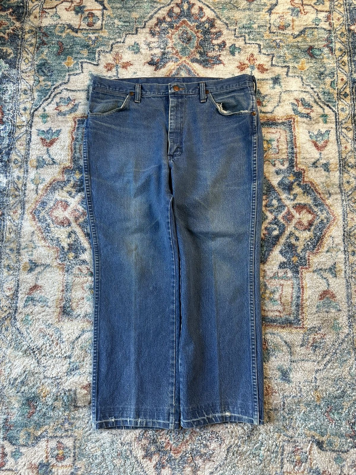 Wrangler Wrangler Blue Denim Size 35 Size US 35 - 2 Thumbnail