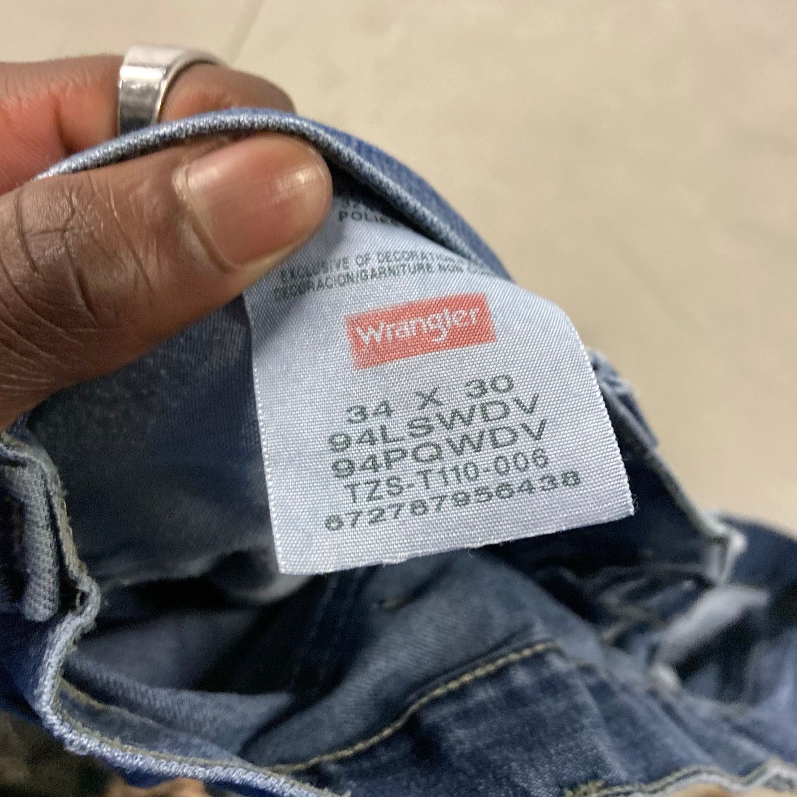 Vintage × Wrangler vintage thrashed wrangler carpenter cargo 34x30 Size US 34 / EU 50 - 4 Thumbnail