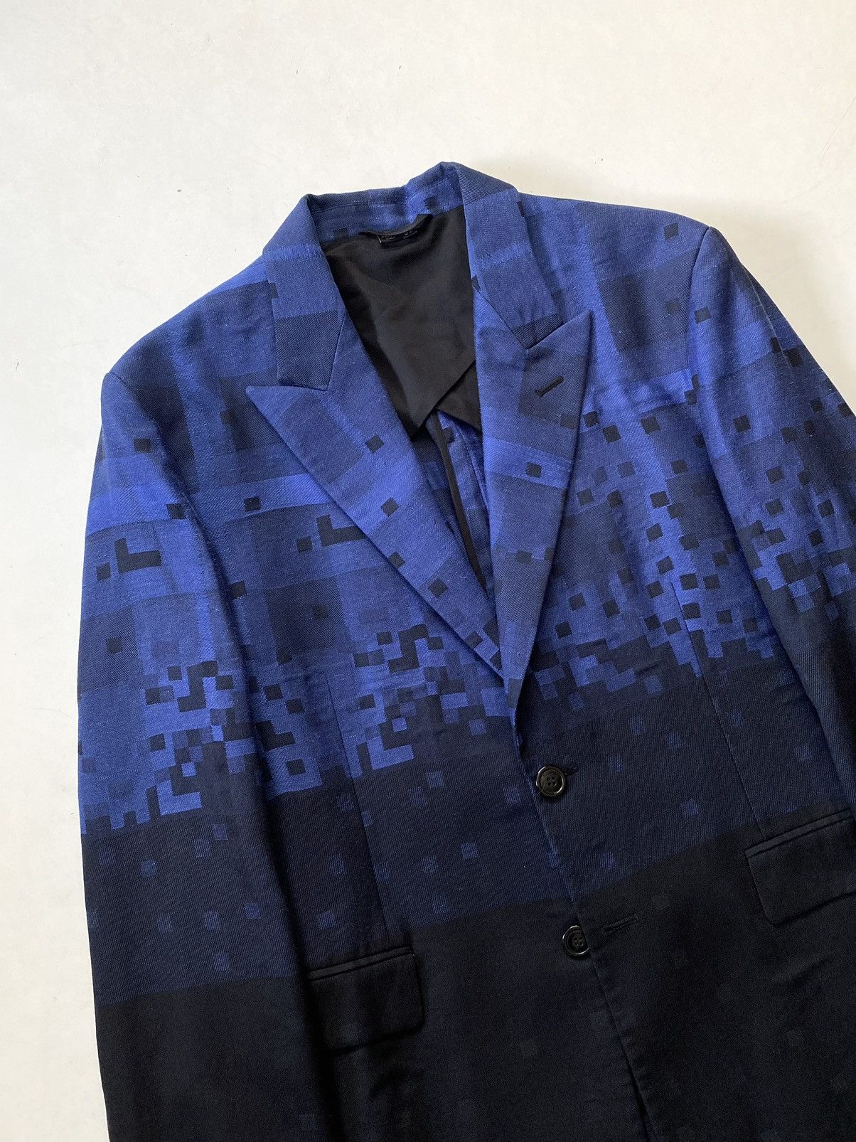 Vivienne Westwood 🔥SS2015 Vivienne Westwood Man “Pixelated” Blazer Jacket Navy Size US L / EU 52-54 / 3 - 2 Thumbnail