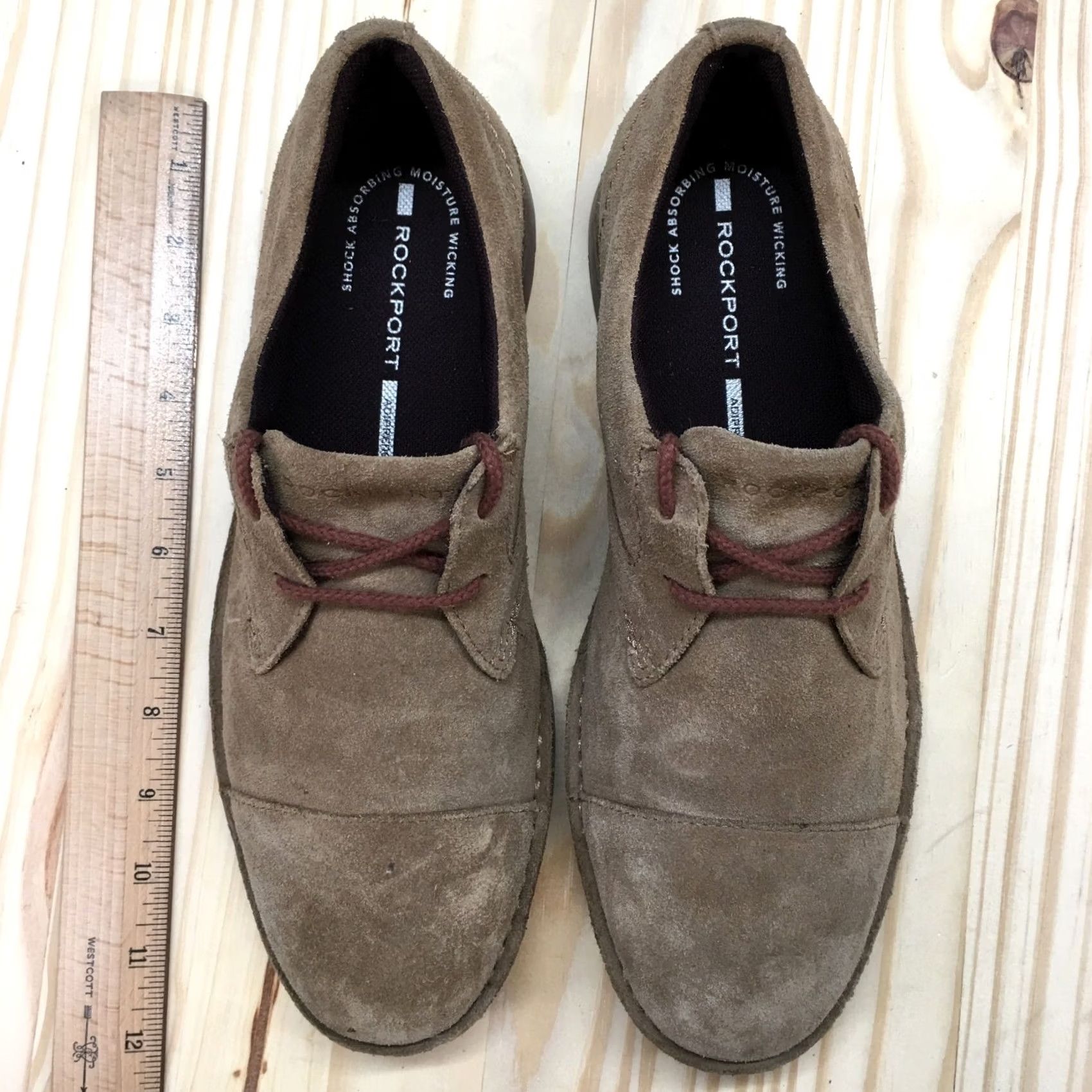 Rockport Rockport Mens 8 W Urban Edge Oxford Brown Leather Cap Toe Casual Lace Up Shoes Size ONE SIZE - 6 Thumbnail