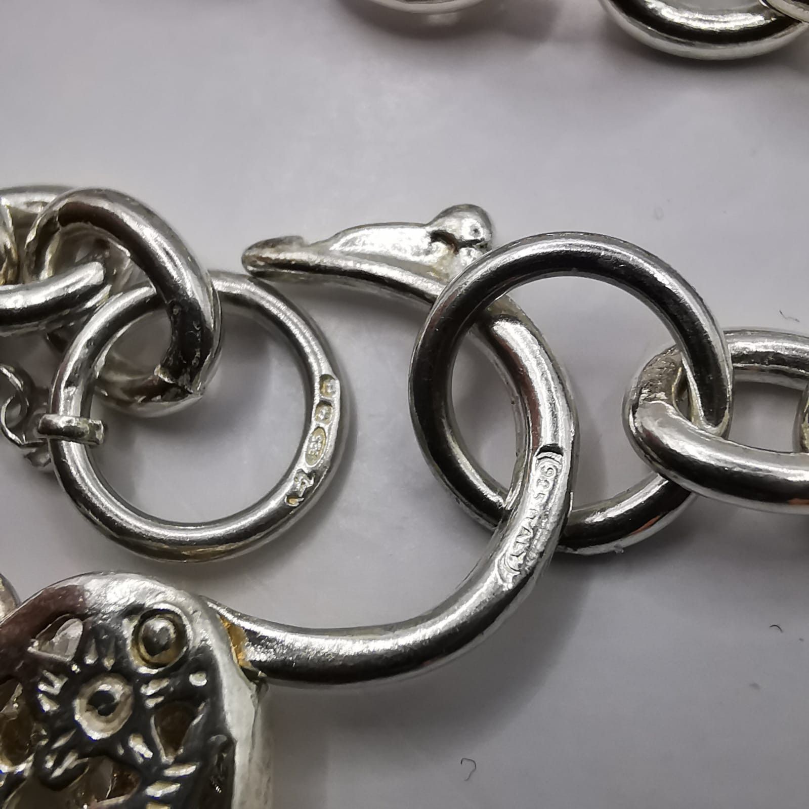 Sterling Silver Vintage Jewelry Chain,925 Sterling Silver,Signed 32,22g Size ONE SIZE - 8 Thumbnail