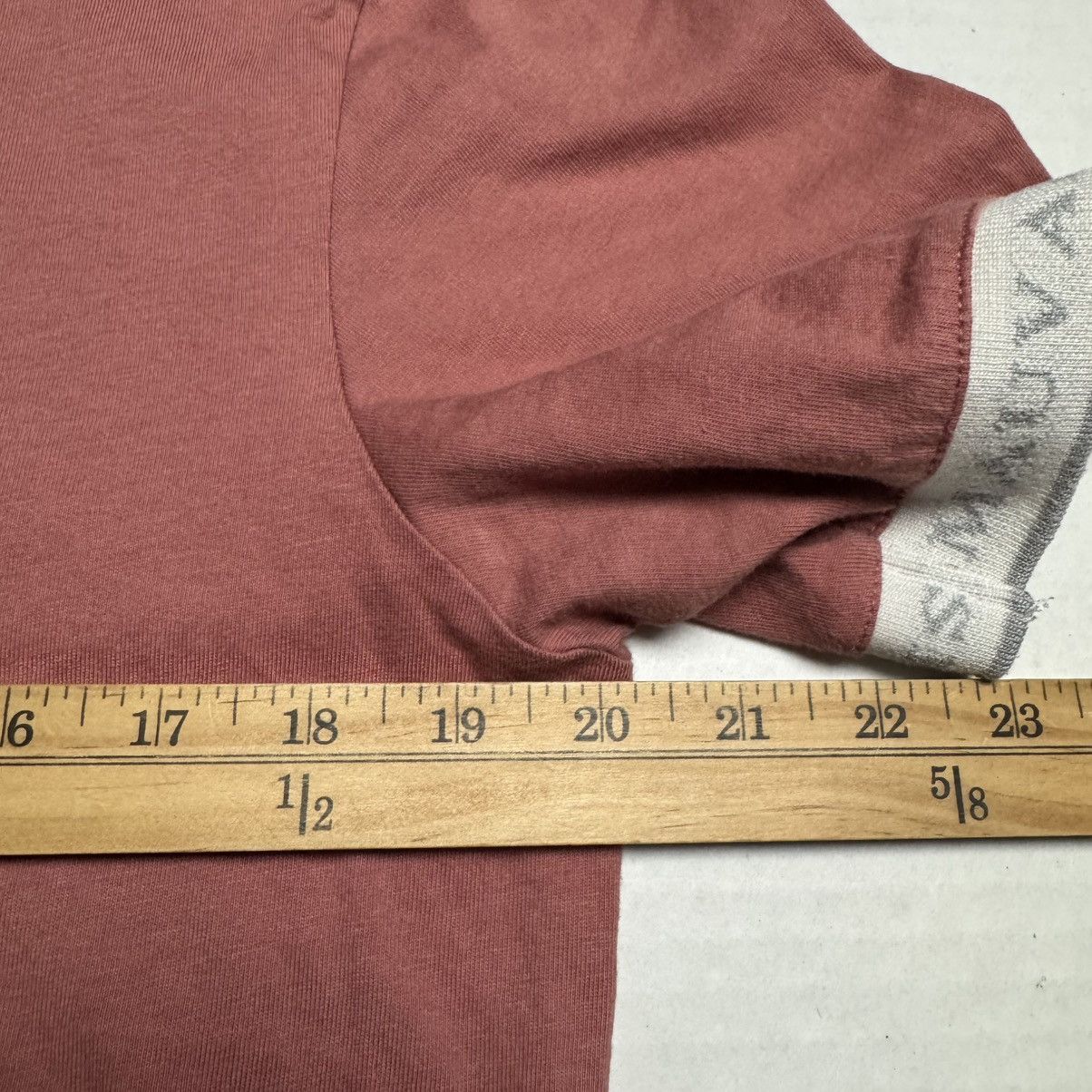 Other MAUVAIS Crew Neck Short Sleeve Logo Tape T-Shirt In Copper Size US L / EU 52-54 / 3 - 7 Thumbnail