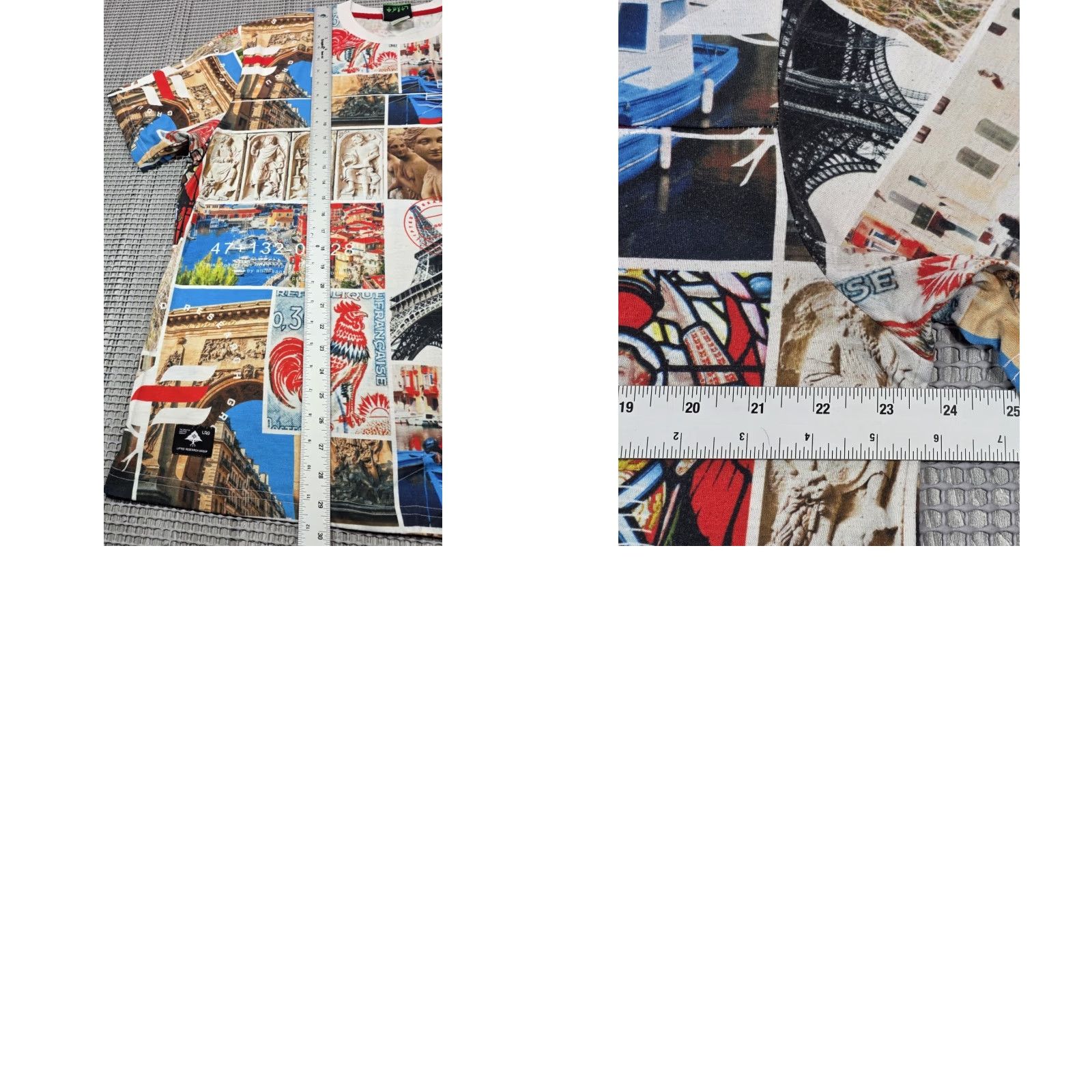 Gloverall VINTAGE LRG T Shirt Mens 2XL All Over Print Paris Art Collage Rare Shirt Size US XXL / EU 58 / 5 - 9 Thumbnail