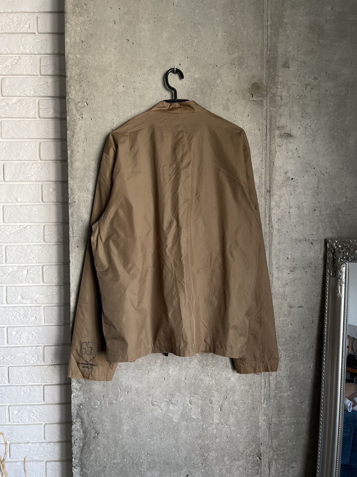 Japanese Brand Gstar Raw Nylon Light Jacket Big Logo Zip Hypebeast Y2k Size US XL / EU 56 / 4 - 6 Thumbnail
