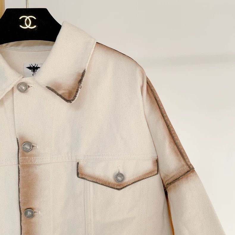 Dior Dior Contrasting denim jacket Size XXS / US 00 / IT 34 - 5 Thumbnail