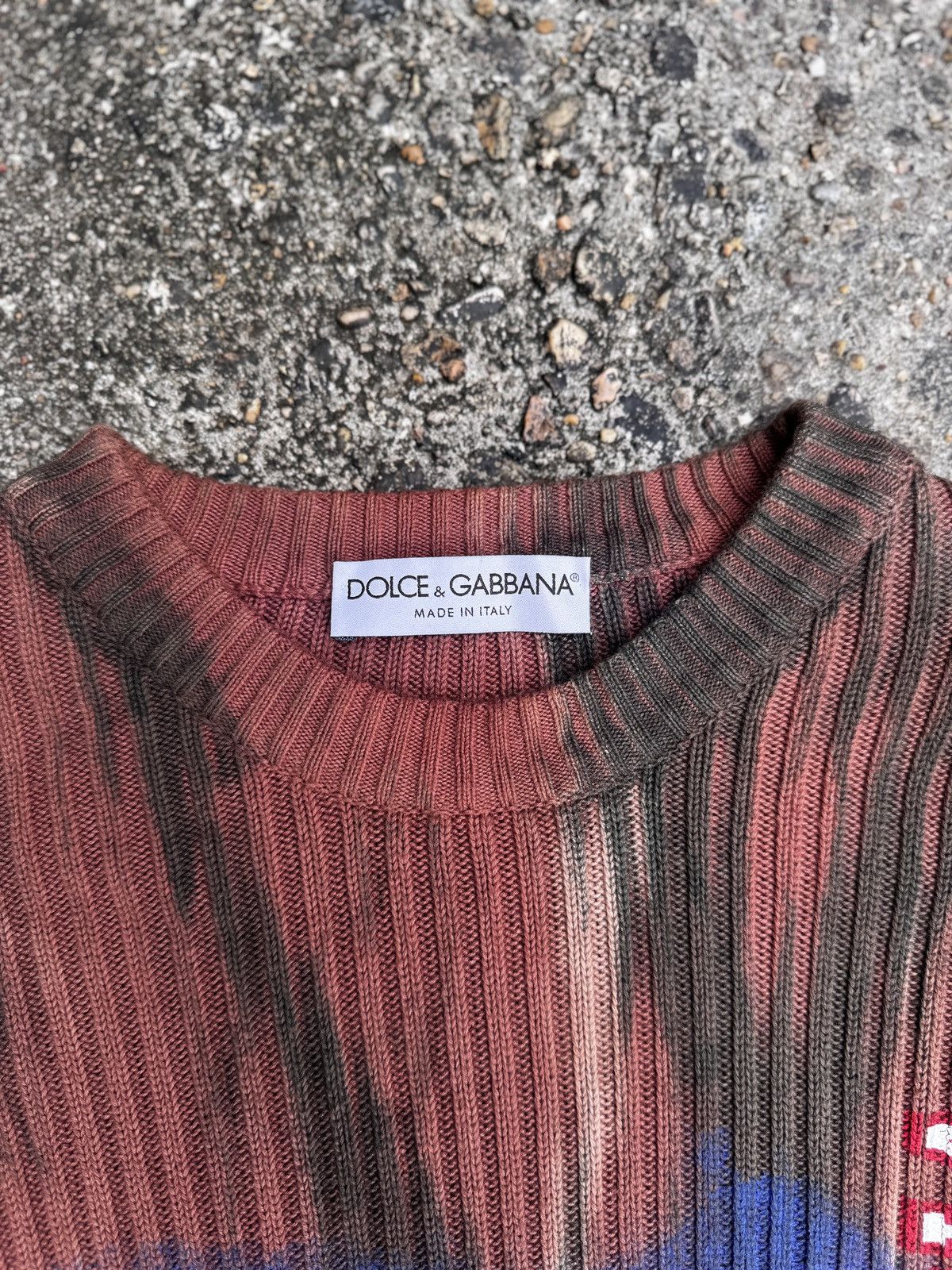 Dolce & Gabbana Dolce and Gabbana Knitted Graffiti Sweater Size US M / EU 48-50 / 2 - 4 Thumbnail