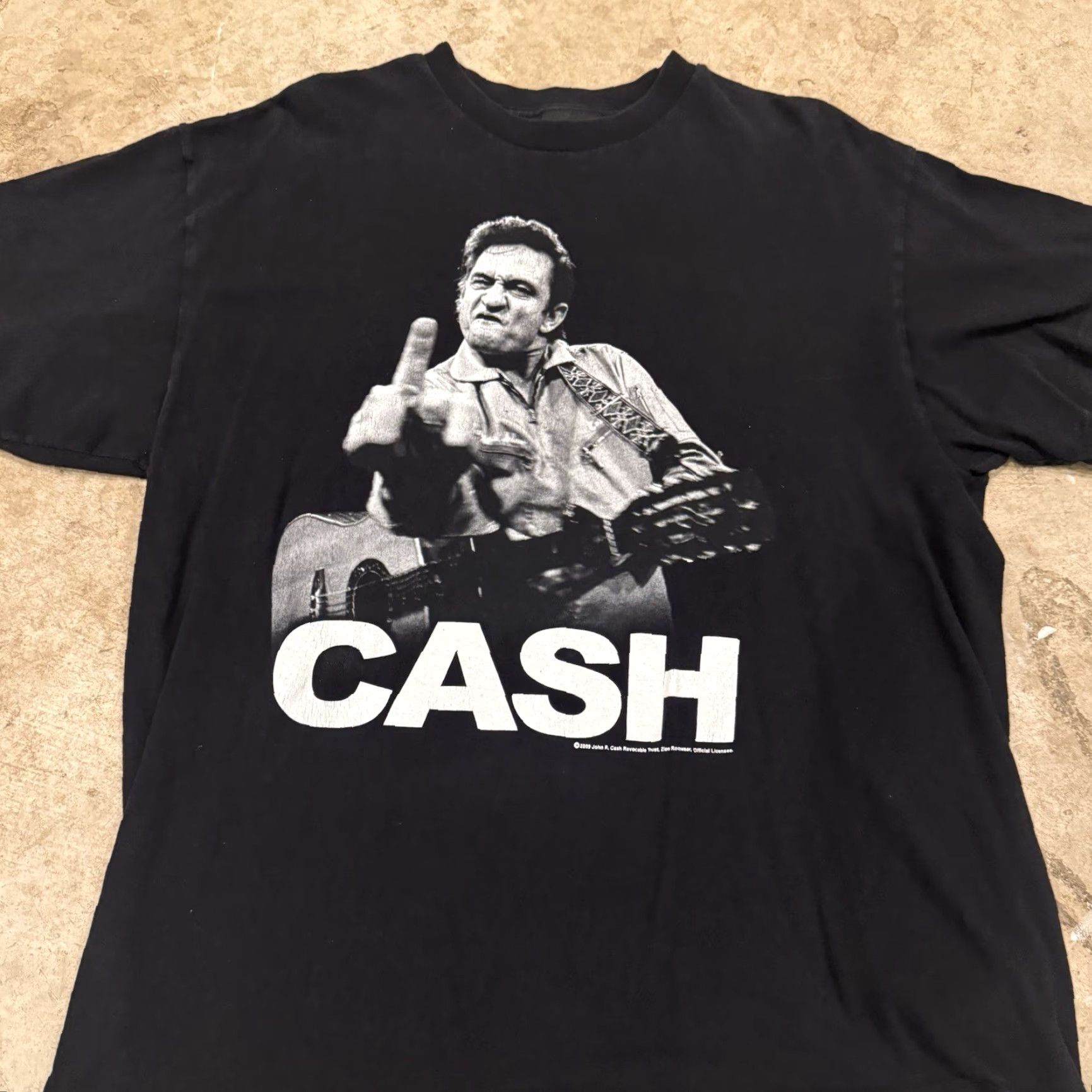 Vintage VINTAGE Y2K Johnny Cash Zion Rootswear Black Shirt Graphic 2009 Mens XL T-Shirt Size US XL / EU 56 / 4 - 5 Thumbnail