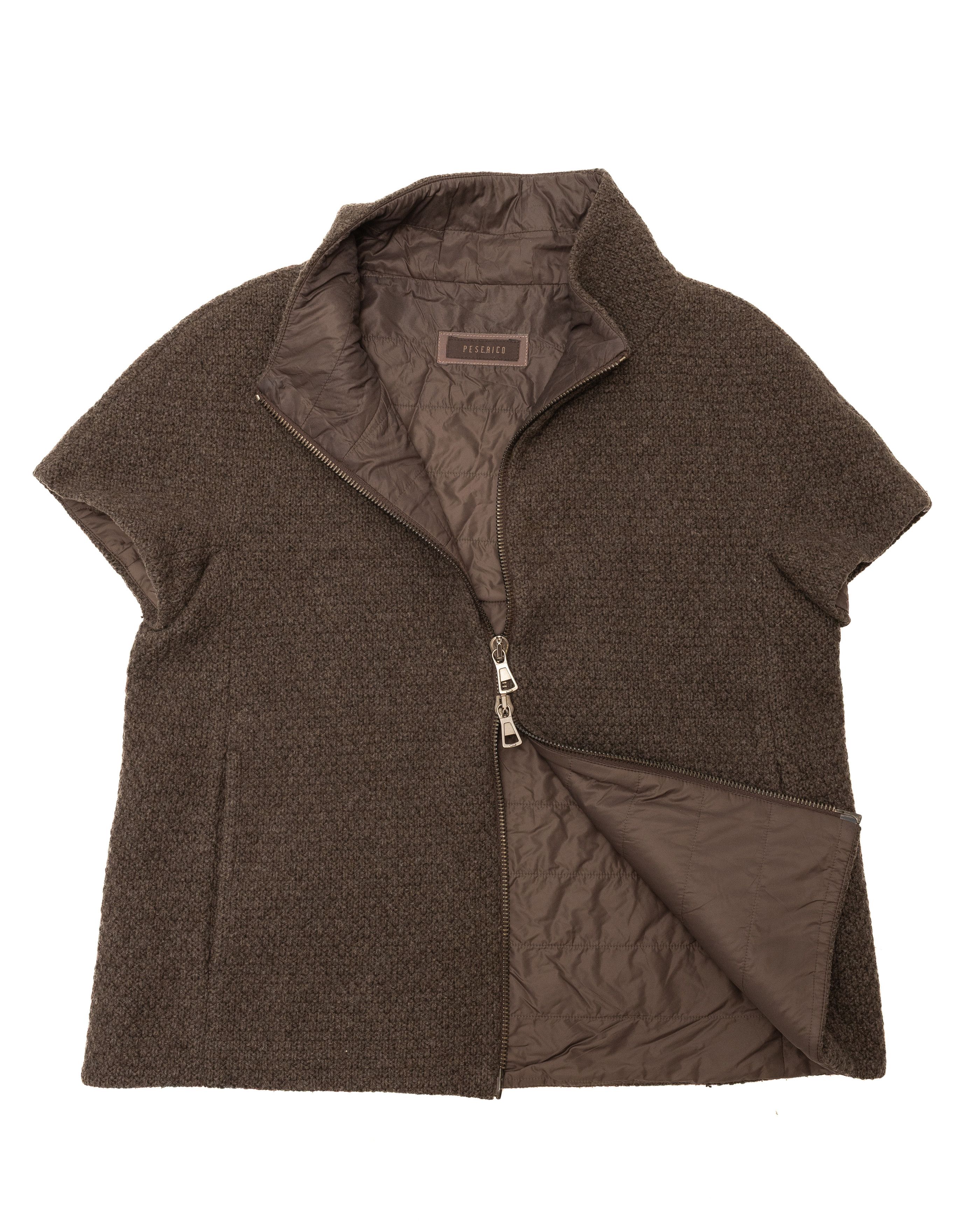 Peserico PERSERICO Short Sleeve Wool Jacket Size M / US 6-8 / IT 42-44 - 1 Thumbnail