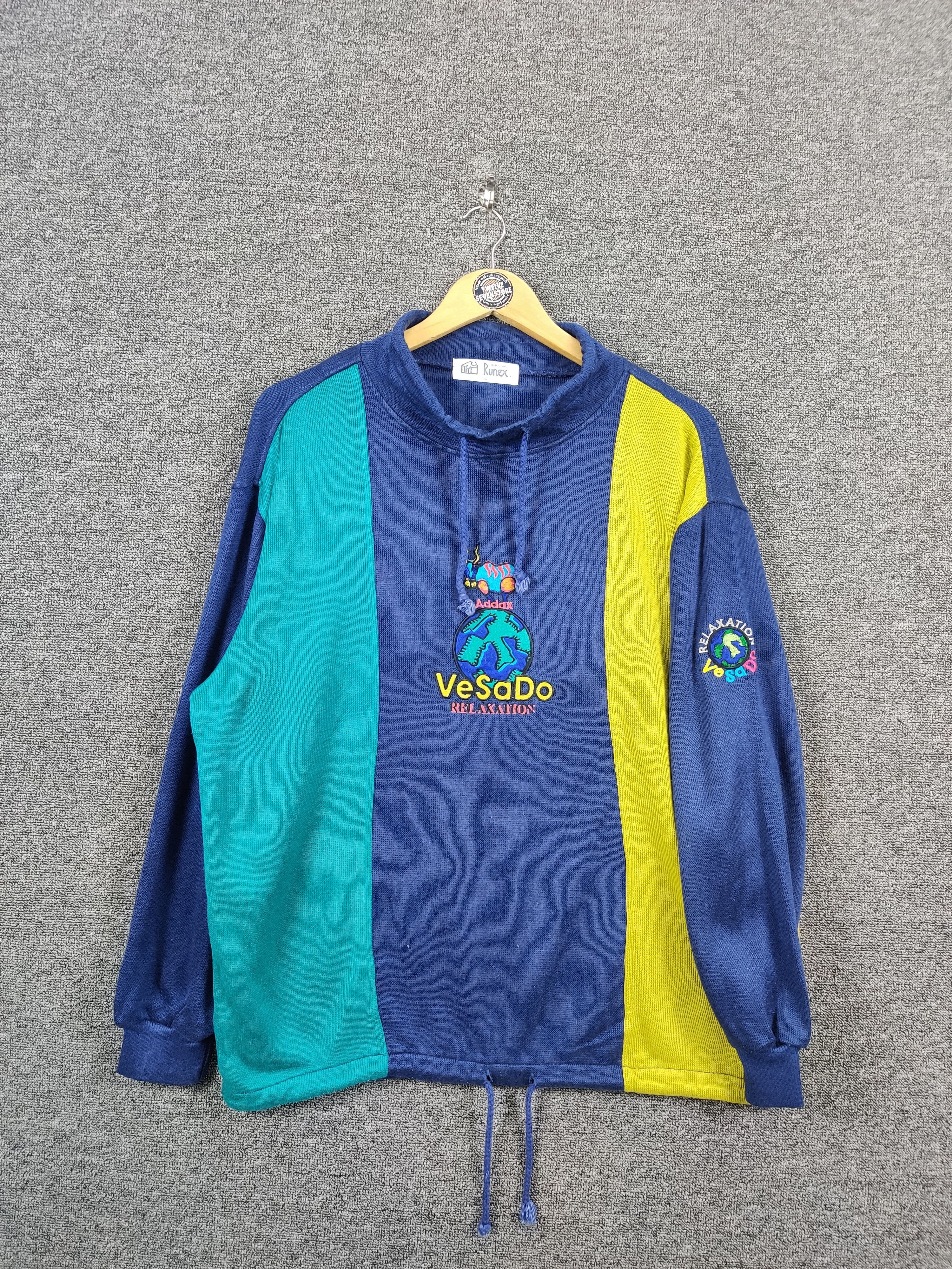 Japanese Brand Vintage Relaxtion Vesado Embroidery Sweater By Runex Size US L / EU 52-54 / 3 - 1 Thumbnail