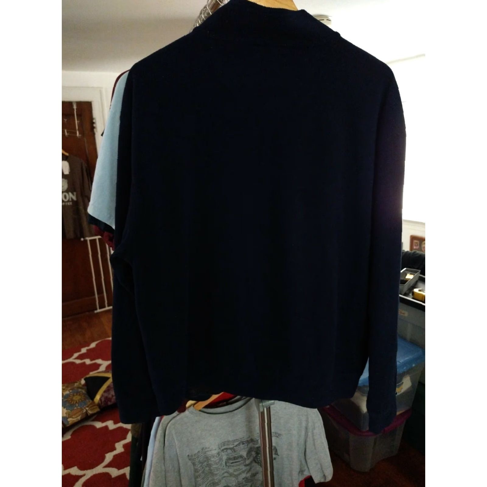 Vintage VINTAGE Callaway Golf Pullover Fleece Sweater L Navy Blue Polyester USA Made Mens Regular Long Sleeve Athletic Fit Size US L / EU 52-54 / 3 - 4 Thumbnail