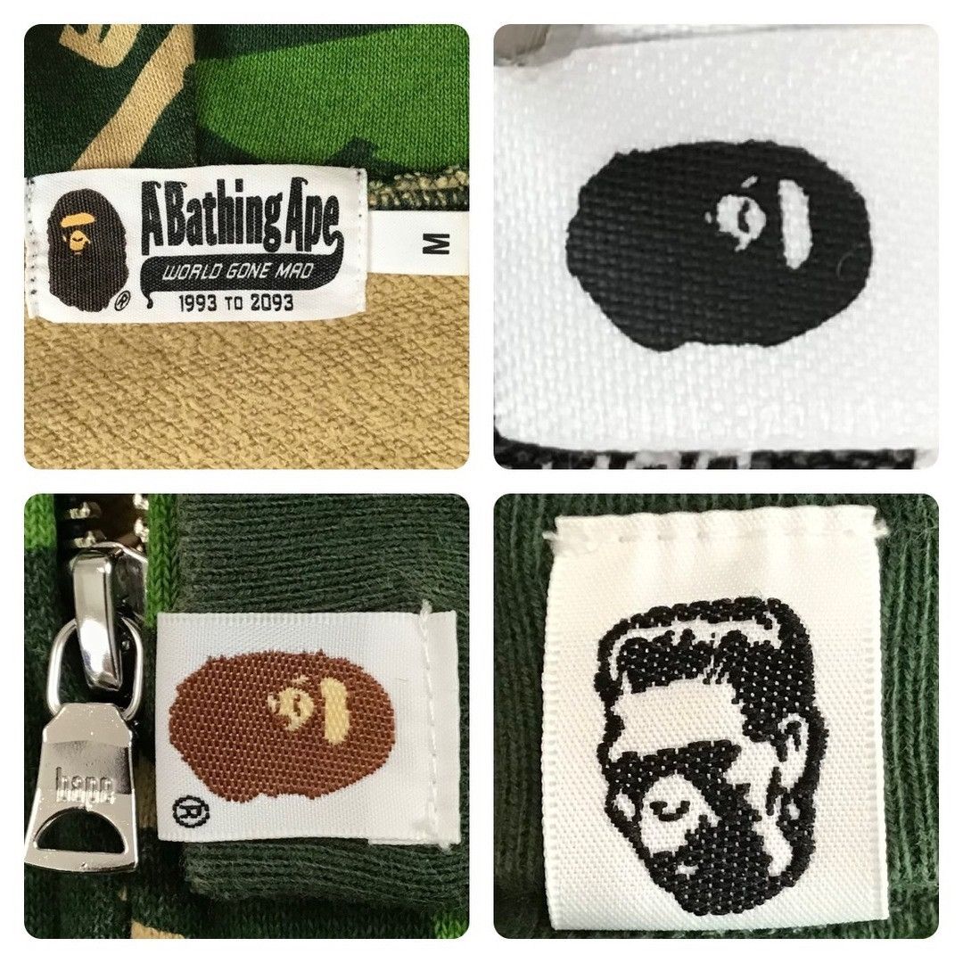 Bape BAPE FACE Logo Distortion Shark Full Zip Hoodie APE Size US M / EU 48-50 / 2 - 8 Thumbnail