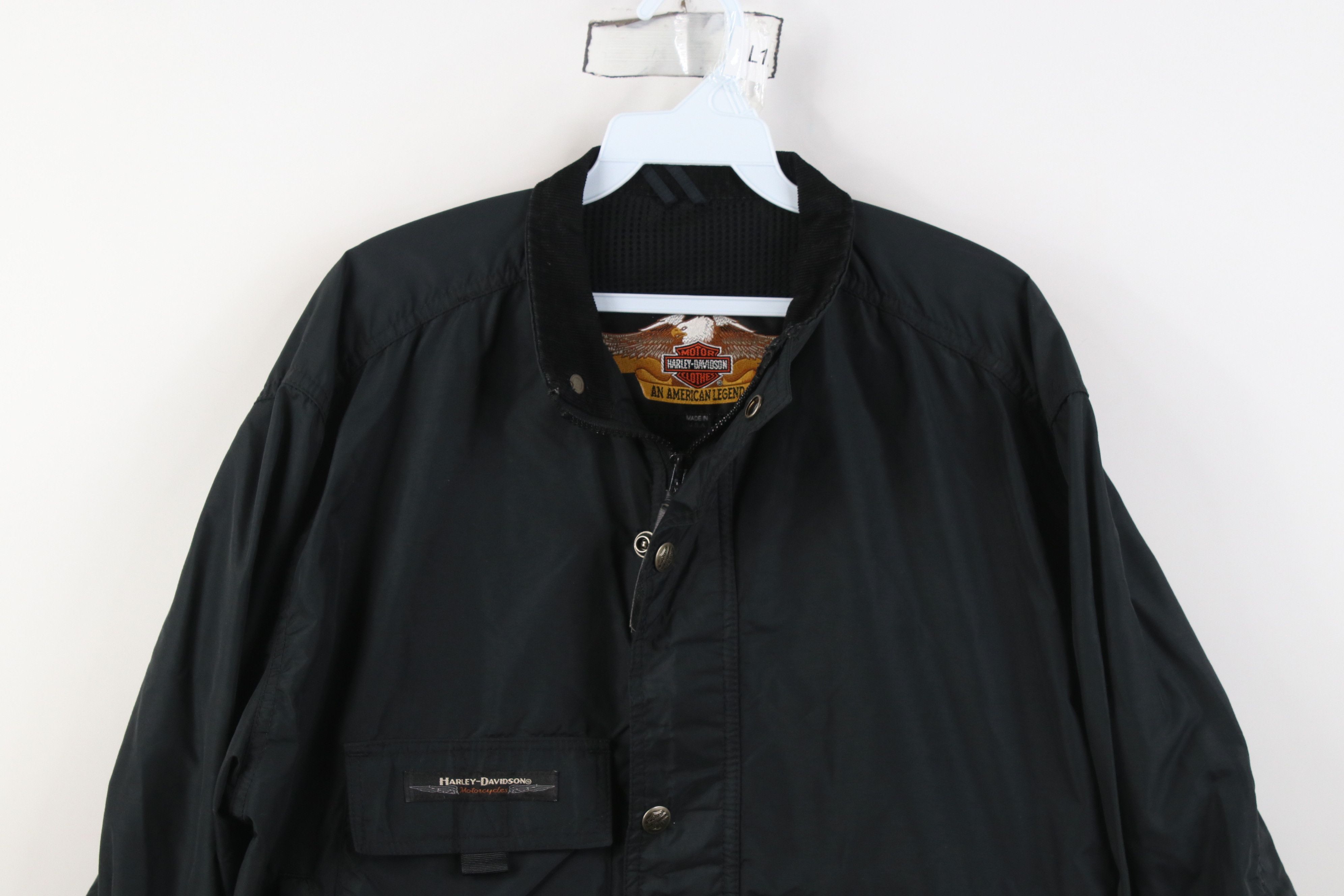 Harley Davidson Vintage 90s Harley Davidson Windbreaker Bomber Jacket USA Size US S / EU 44-46 / 1 - 2 Thumbnail