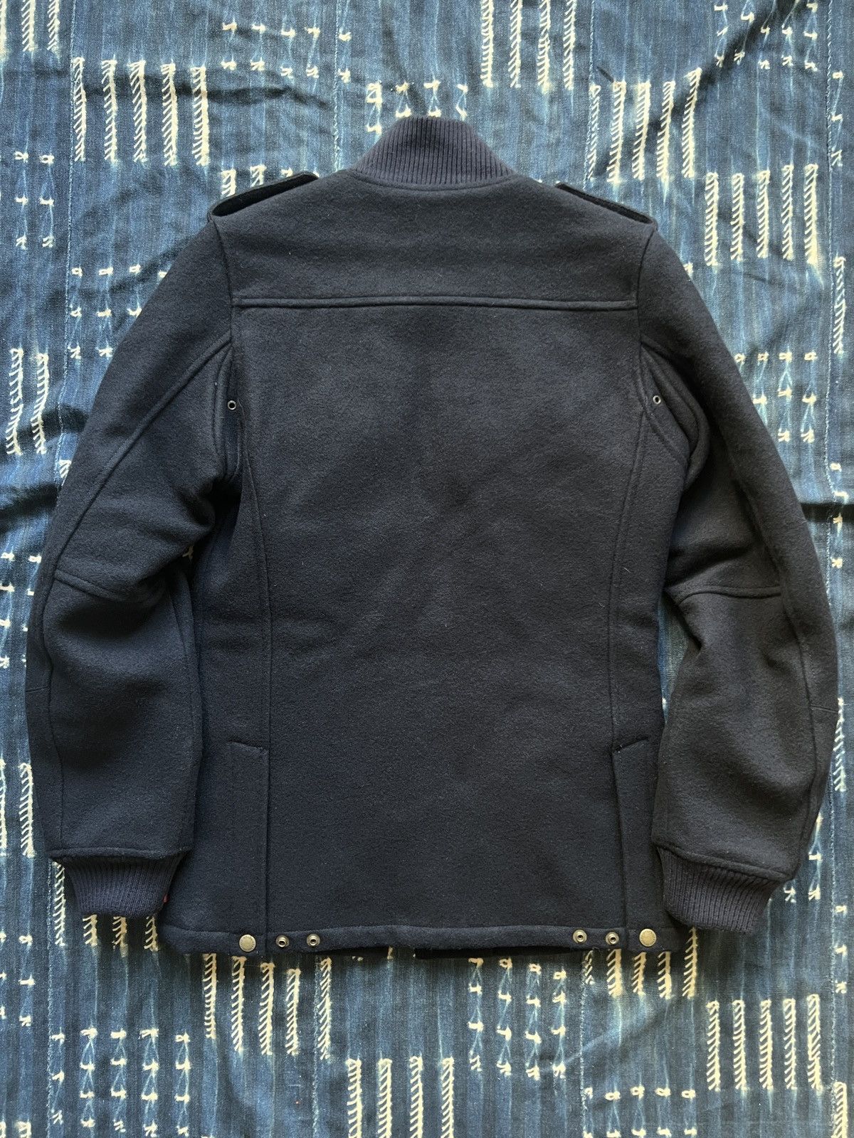 Wtaps Wtaps Archive 2008AW Melton Wool Biker Jacket Size US S / EU 44-46 / 1 - 2 Thumbnail