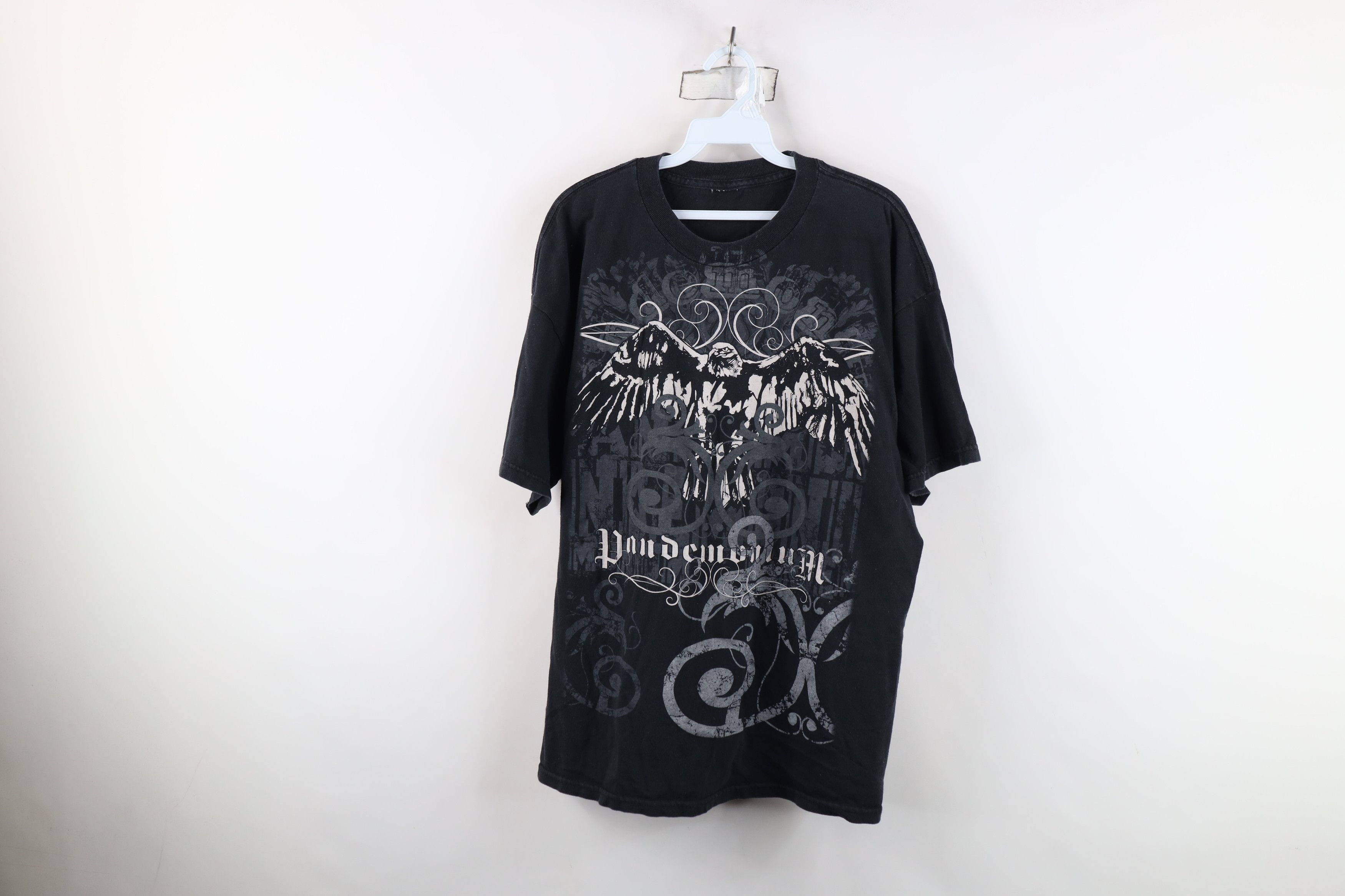 Vintage Vintage 90s Y2K Streetwear Pandemonium Eagle T-Shirt Size US XL / EU 56 / 4 - 1 Thumbnail