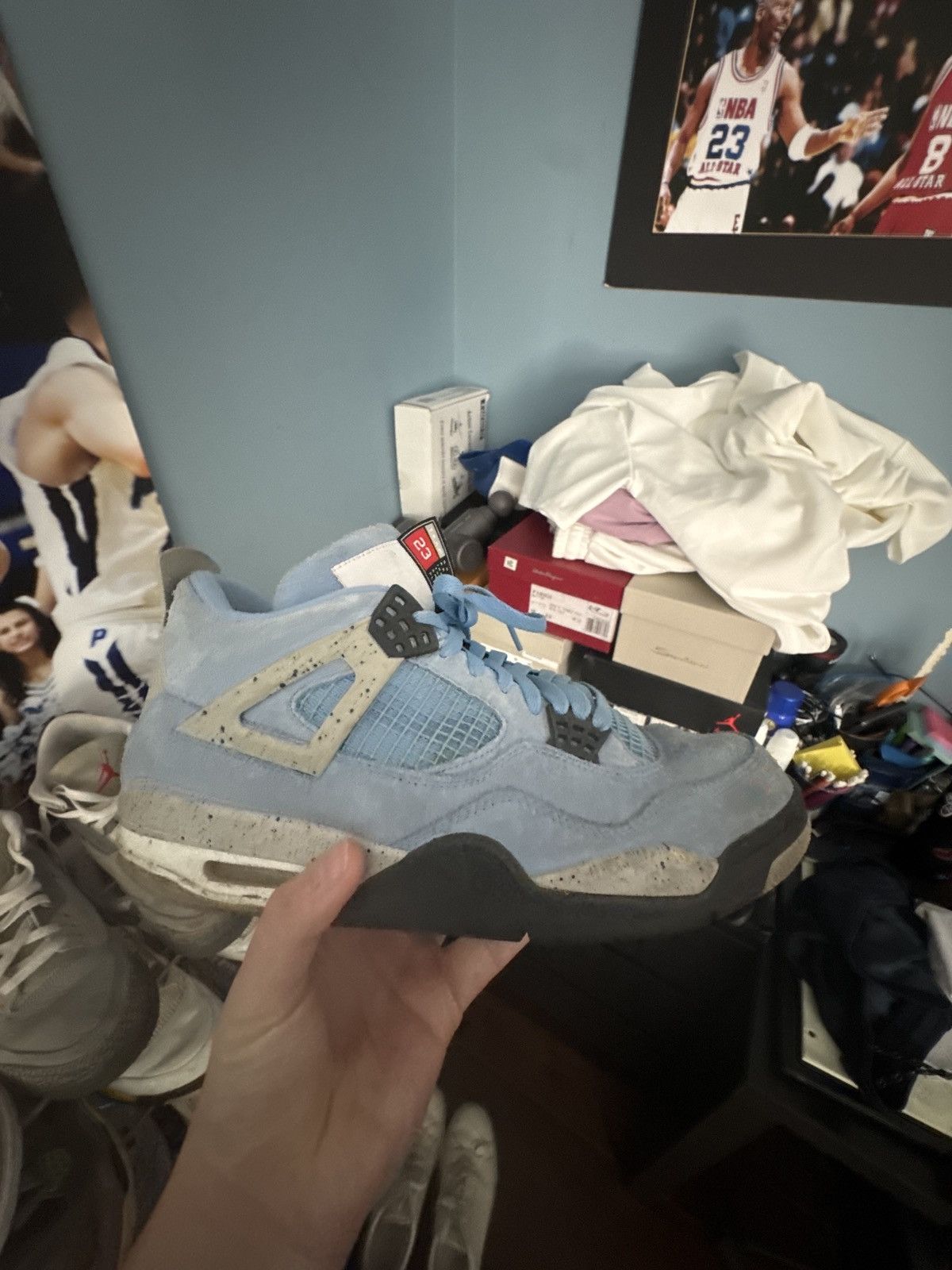 Jordan Brand Jordan 4 University Blue Size US 12 / EU 45 - 1 Thumbnail