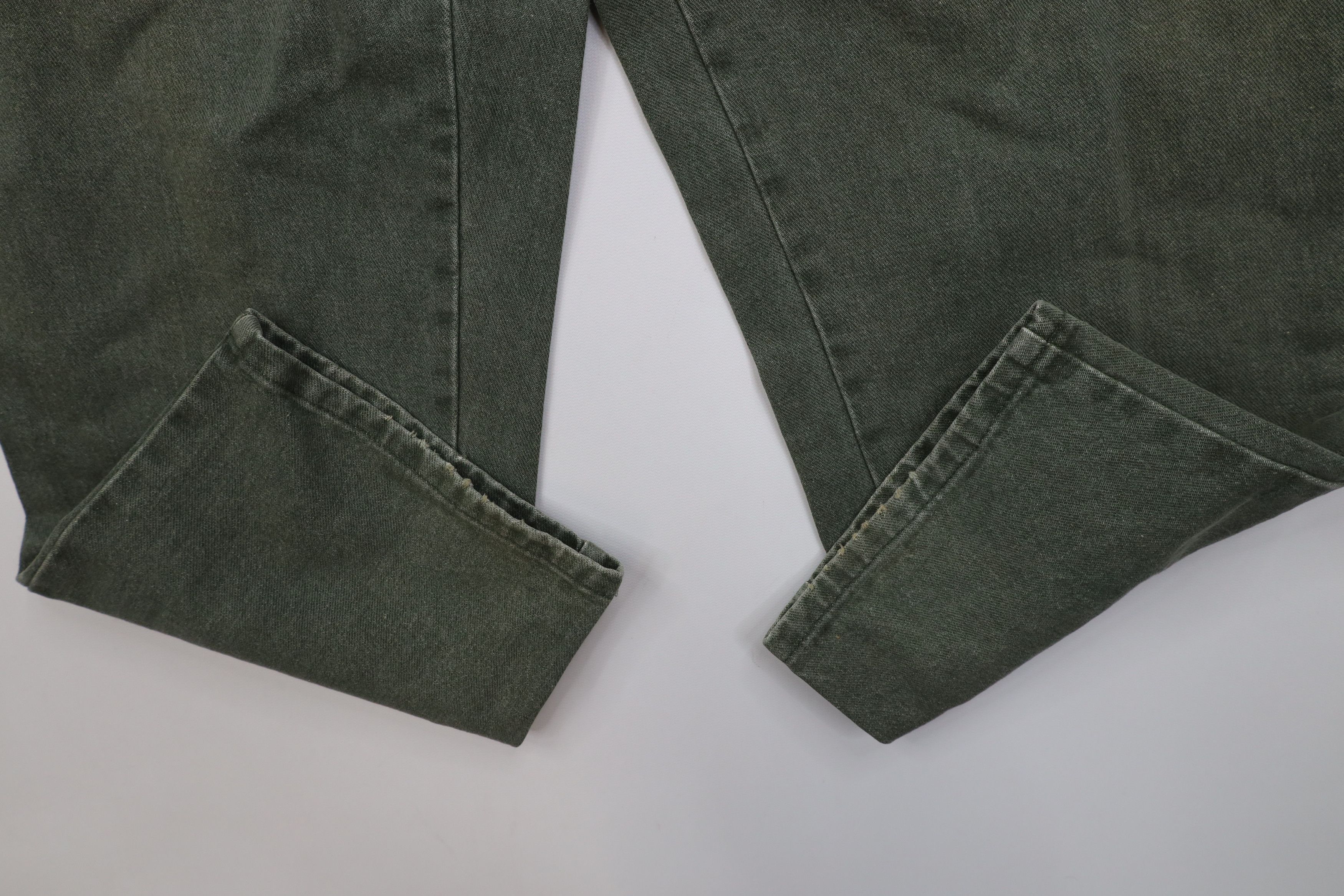 Vintage Vintage 90s Streetwear Fit Utility Denim Jeans Green USA Size 40" / US 18 - 5 Thumbnail