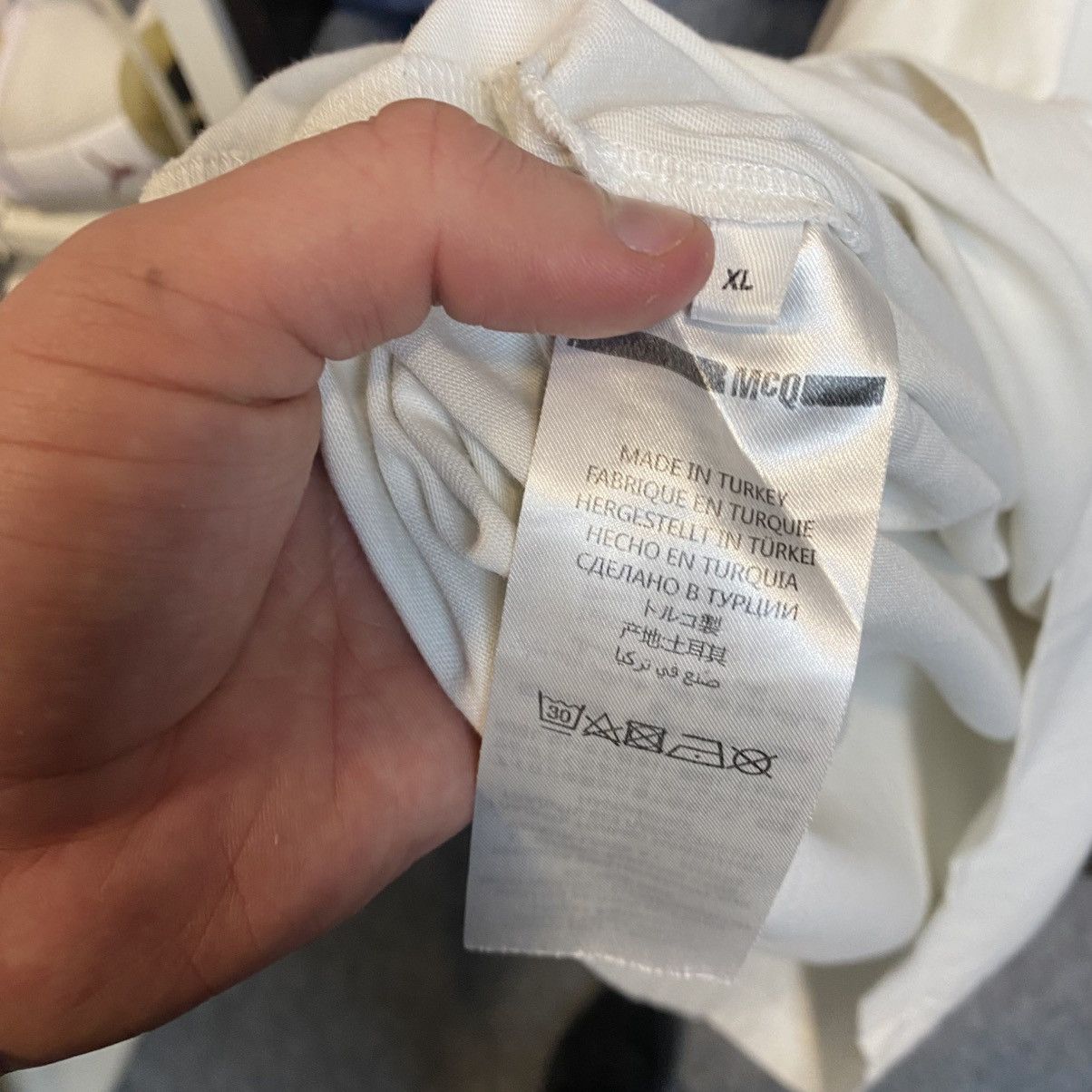 MCQ Luxury Mcq Alexander McQueen big logo designer tee size XL Size US XL / EU 56 / 4 - 7 Thumbnail
