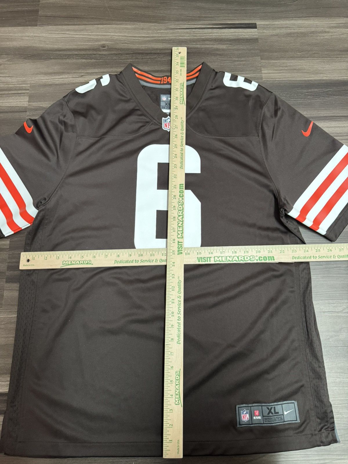 Nike Cleveland Browns Baker Mayfield #6 NFL On Field Game Jersey Size US XL / EU 56 / 4 - 6 Thumbnail