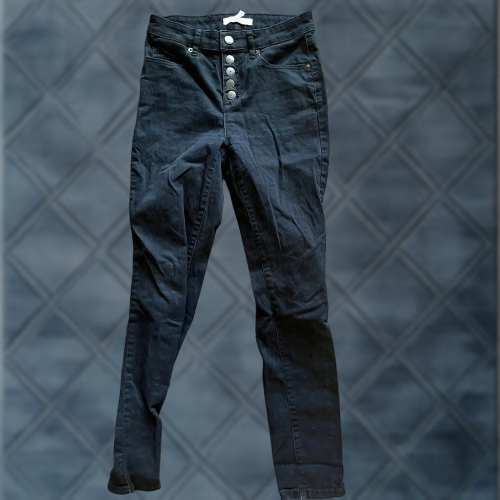 BCBGeneration BCBGeneration Jeans Women's Sz 26 Black Regular Fit Mid Rise Denim Stretch Pants Size 26" / US 2 / IT 38 - 1 Thumbnail