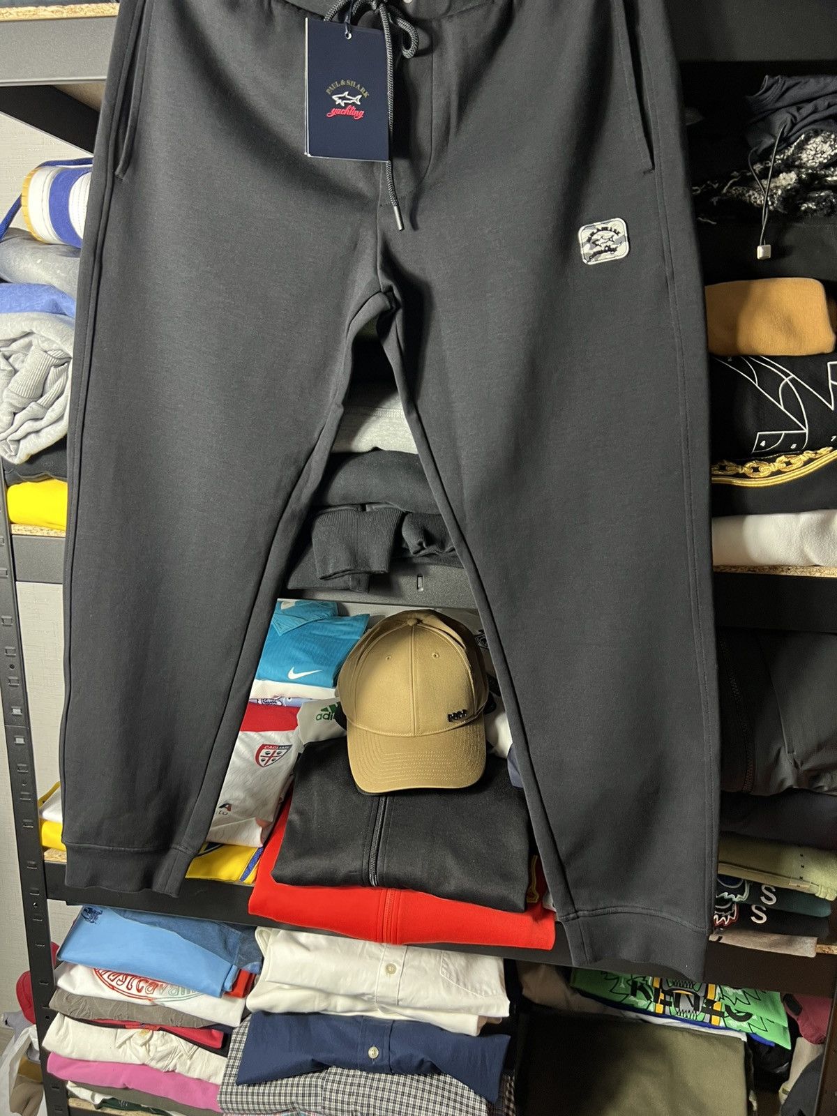 Paul & Shark 🦈 Paul & Shark Yachting Logo Sweatpants — Joggers - Black Size US 34 / EU 50 - 4 Thumbnail