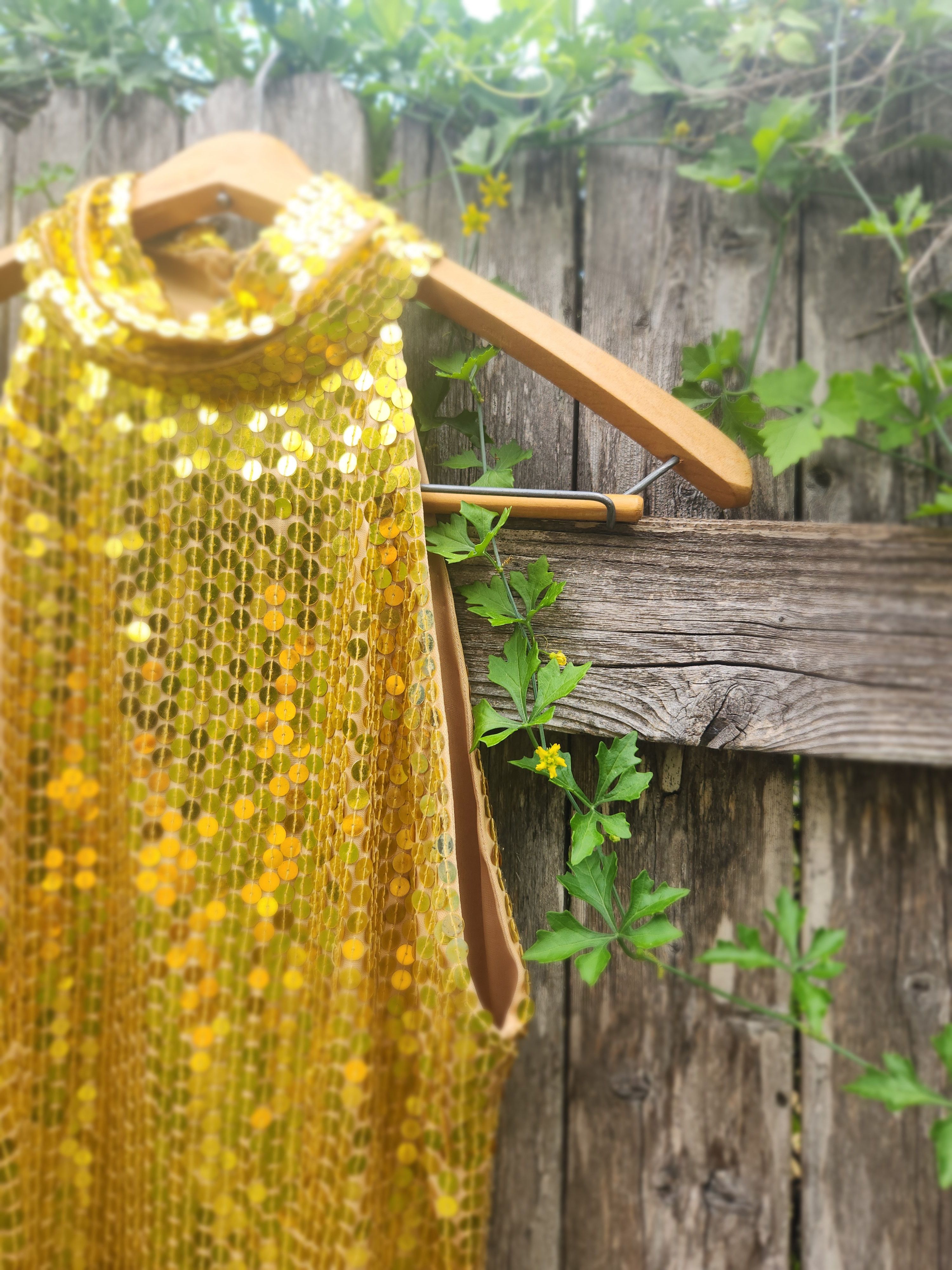 Other Vintage Stenay Gold Gatsby Dress Size S / US 4 / IT 40 - 3 Thumbnail