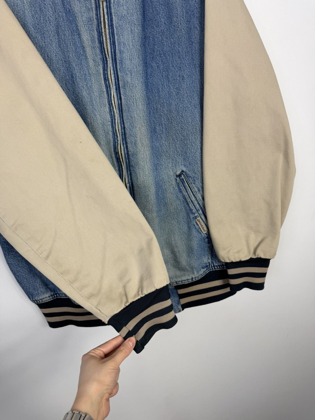 Dickies Varsity Jacket Dickies Vintage 90's Zipped Jeans Jacket Size US XL / EU 56 / 4 - 7 Thumbnail