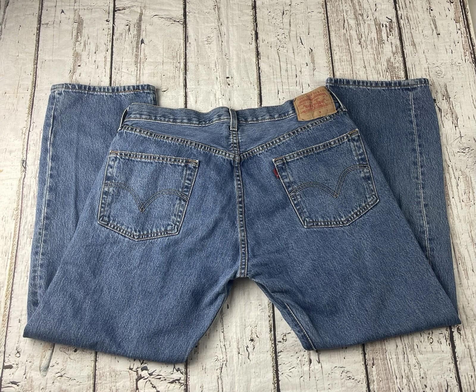 Levi's Vintage Levi’s 501 Button Fly Jeans Mens 36x30 Straight Leg Size US 36 / EU 52 - 2 Thumbnail