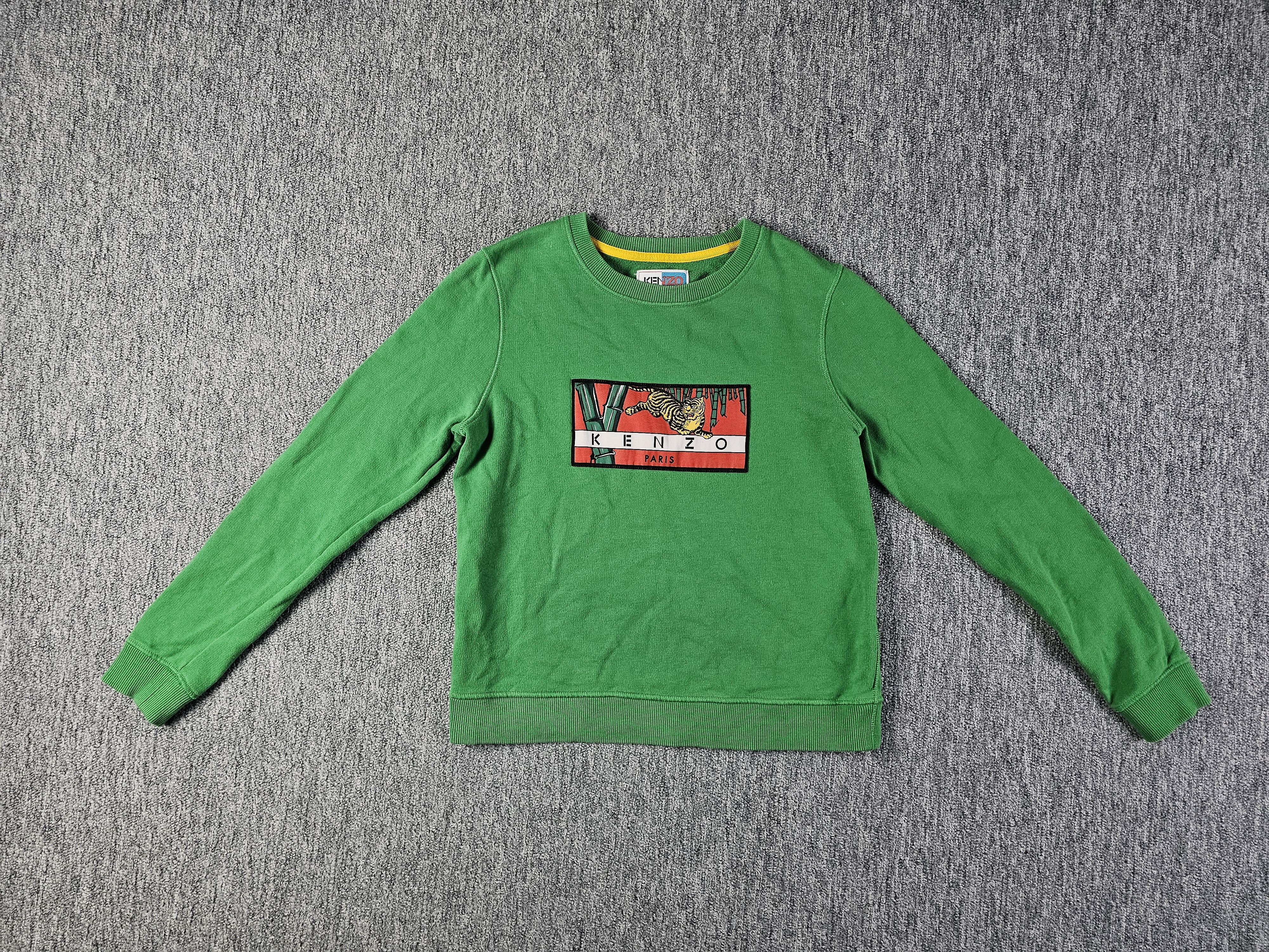 Kenzo Kenzo Paris Sweatshirt Men S Green Memento Collection 2 Logo Size US S / EU 44-46 / 1 - 6 Thumbnail