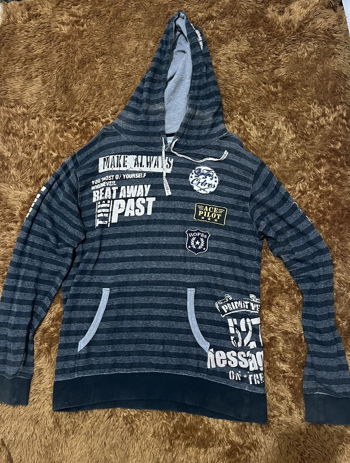 Japanese Brand Denifit’s Hoodie Army Poem Japanese IfsixwasNine Style Size US M / EU 48-50 / 2 - 1 Thumbnail