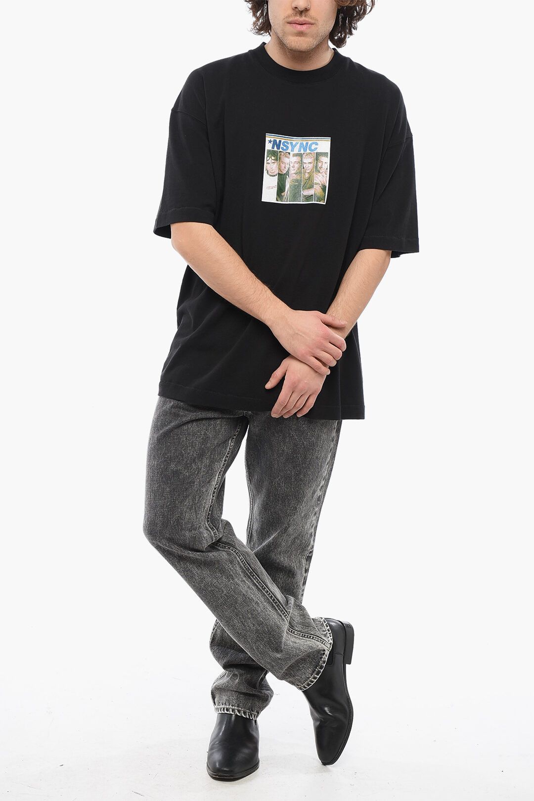 1989 STUDIO og1mm0725 Printed Nsync Album Crewneck T-Shirt in Black Size US L / EU 52-54 / 3 - 4 Thumbnail