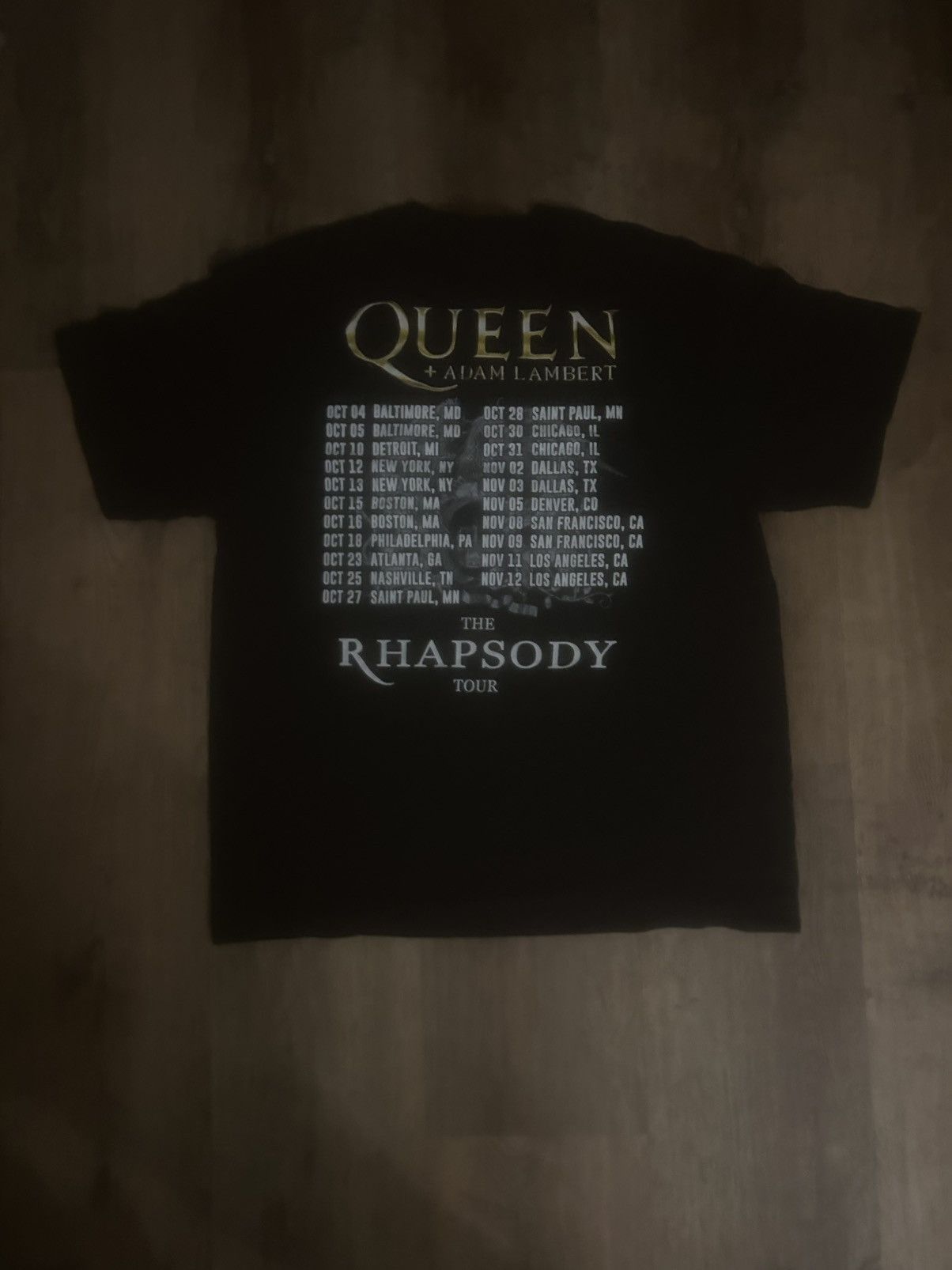 Band Tees “The Rhapsody Tour” Queen & Adam Lambert Tee Size US M / EU 48-50 / 2 - 2 Thumbnail